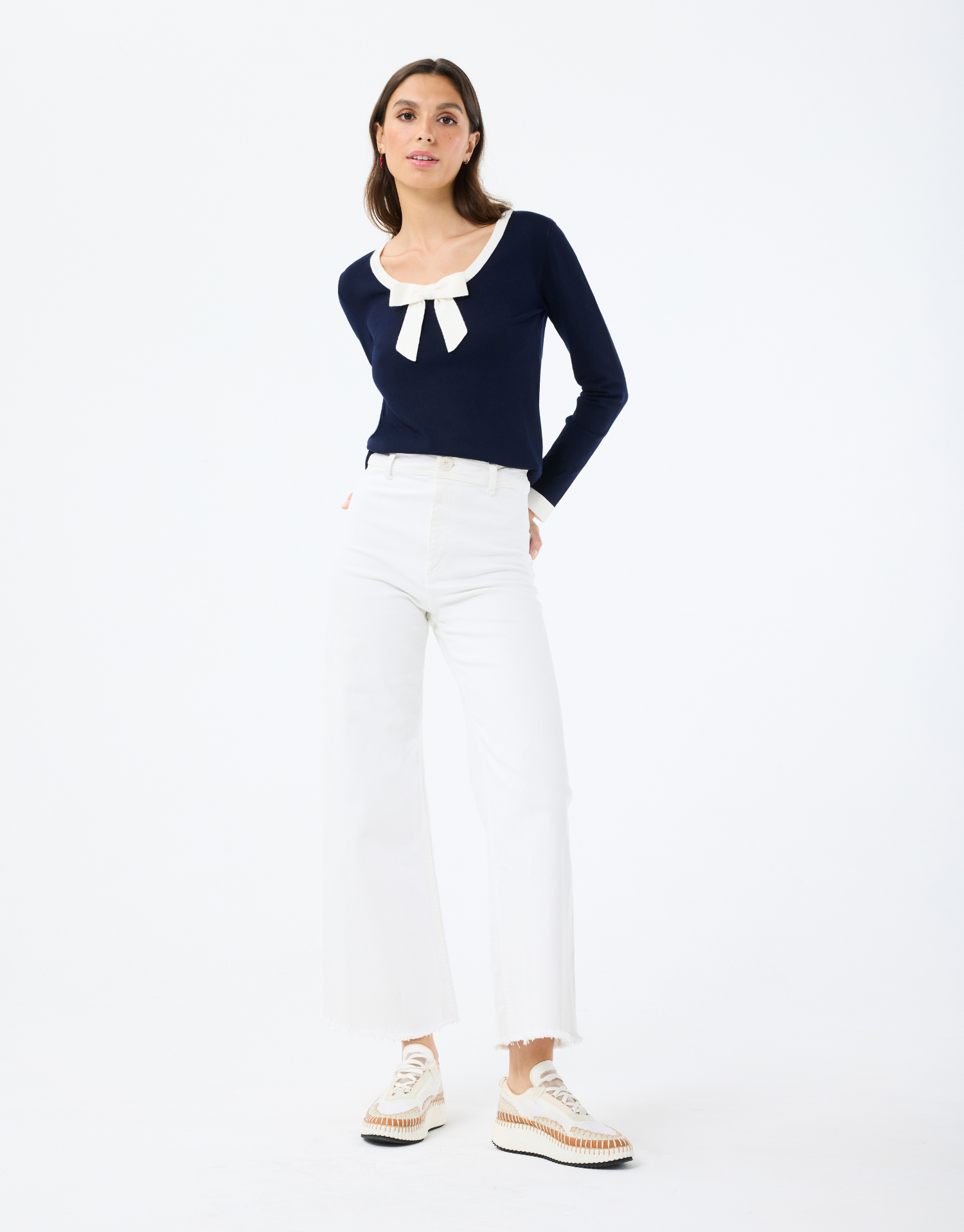 Elodie sweater with bow tie