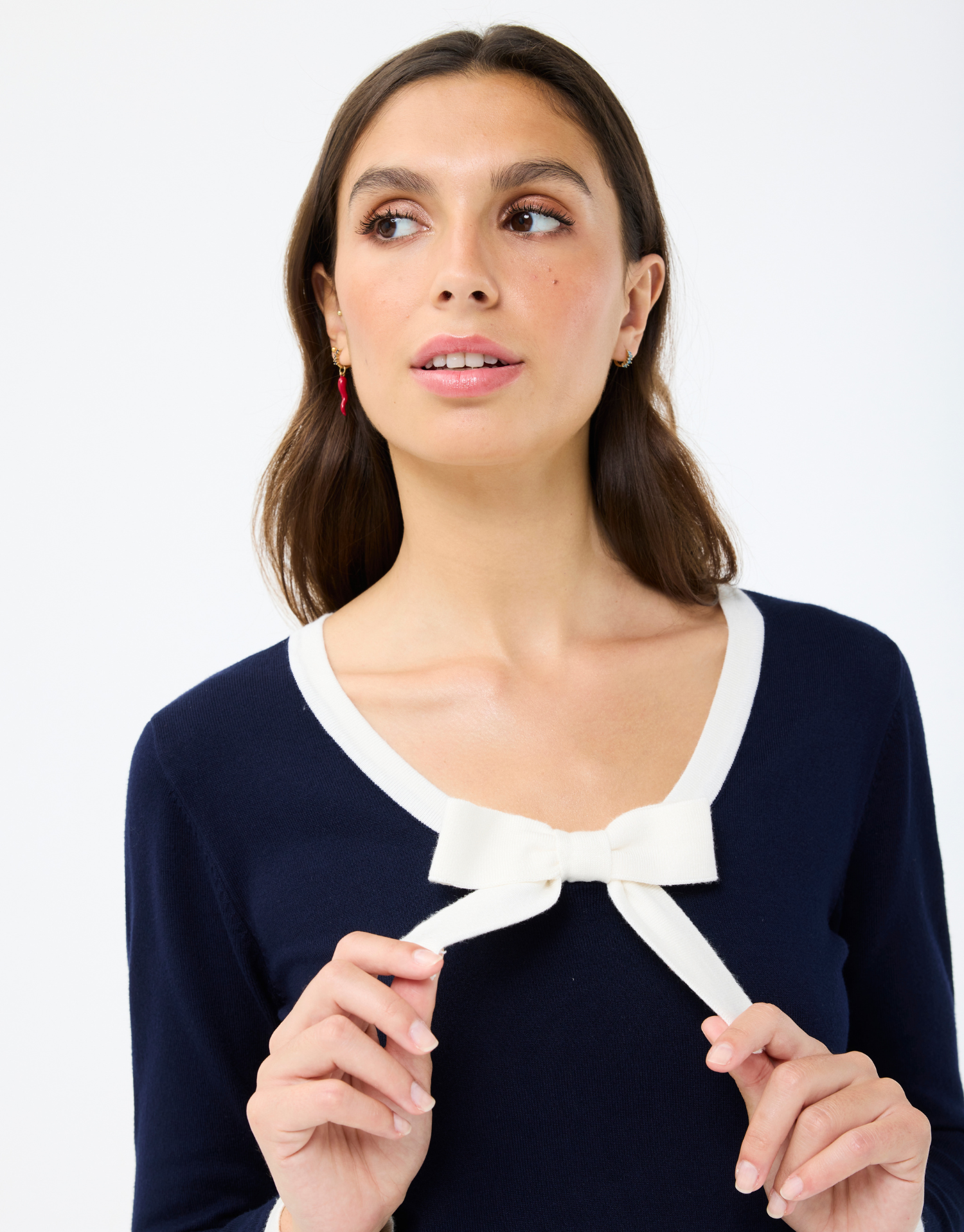Elodie sweater with bow tie