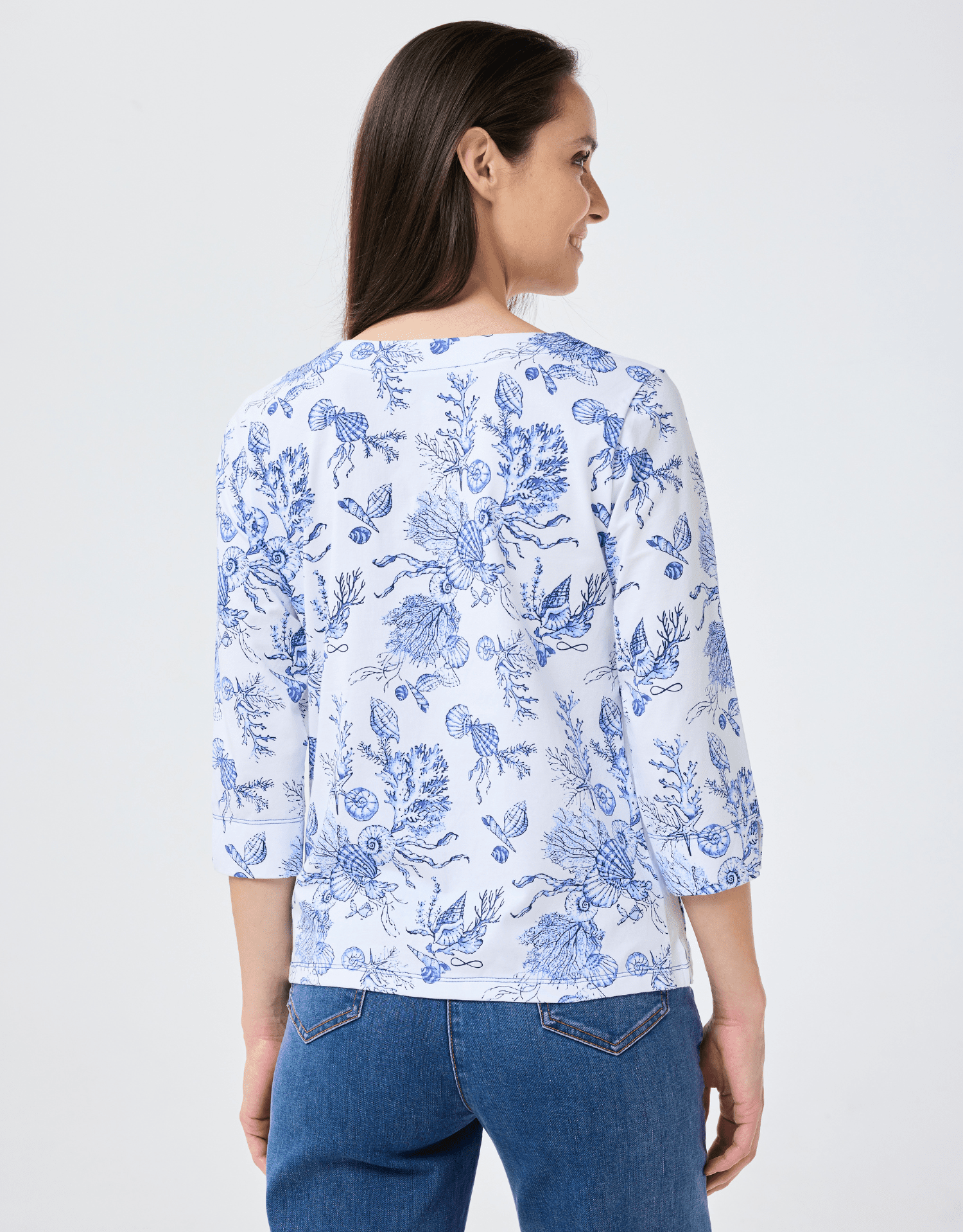 Pull en toile de Jouy