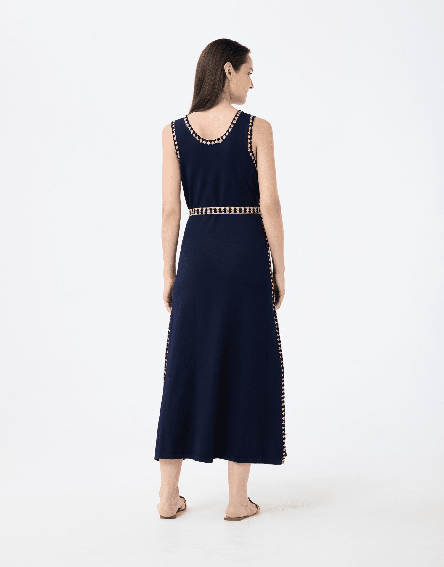 Robe longue en maille