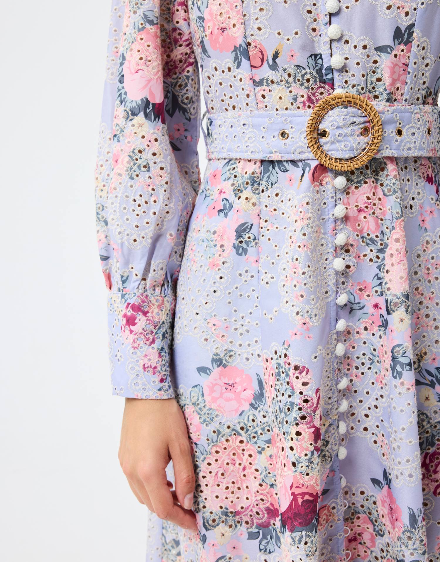 Lange jurk Eline met bloemenprint
