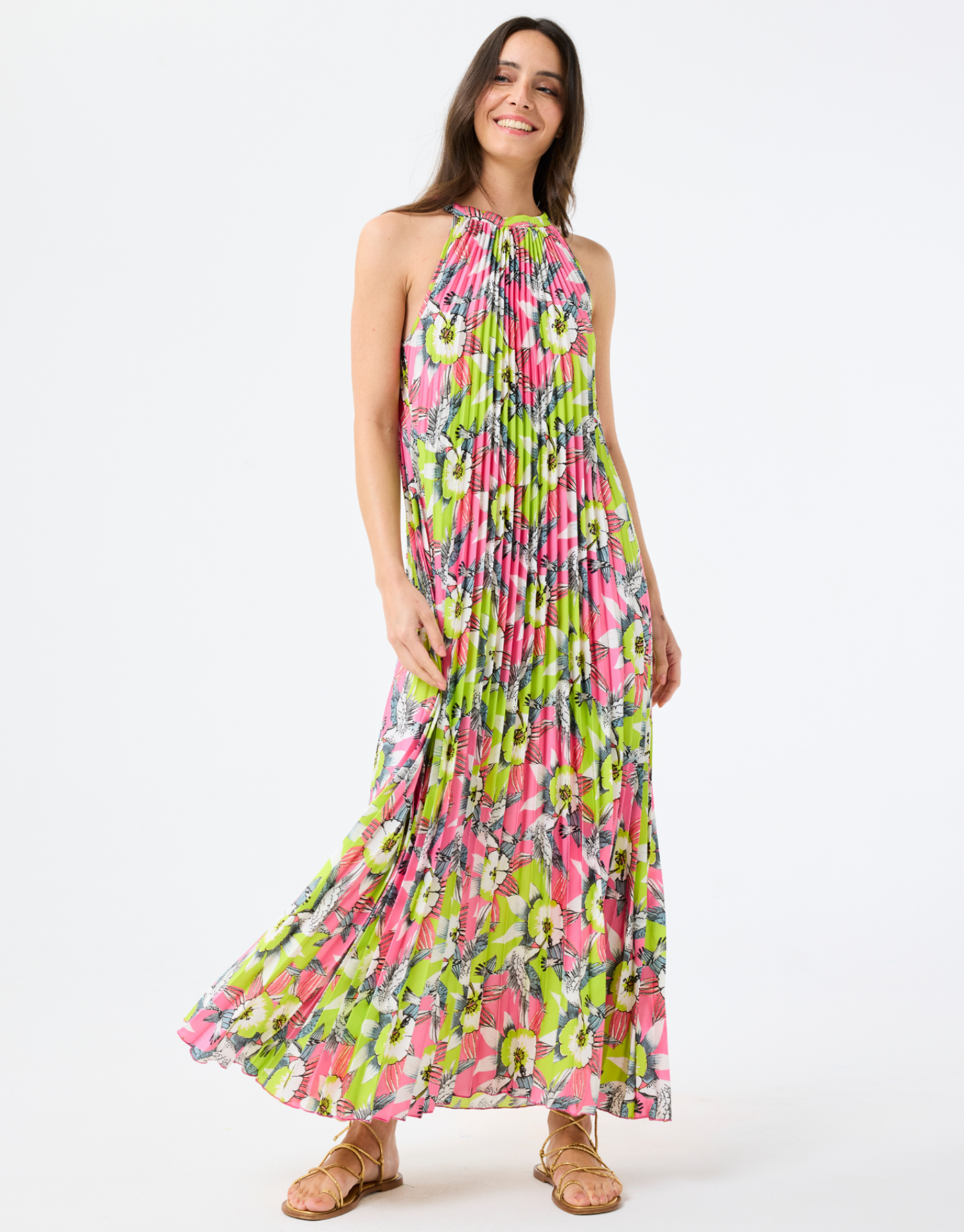 Robe Juliette longue imprimé fleuri
