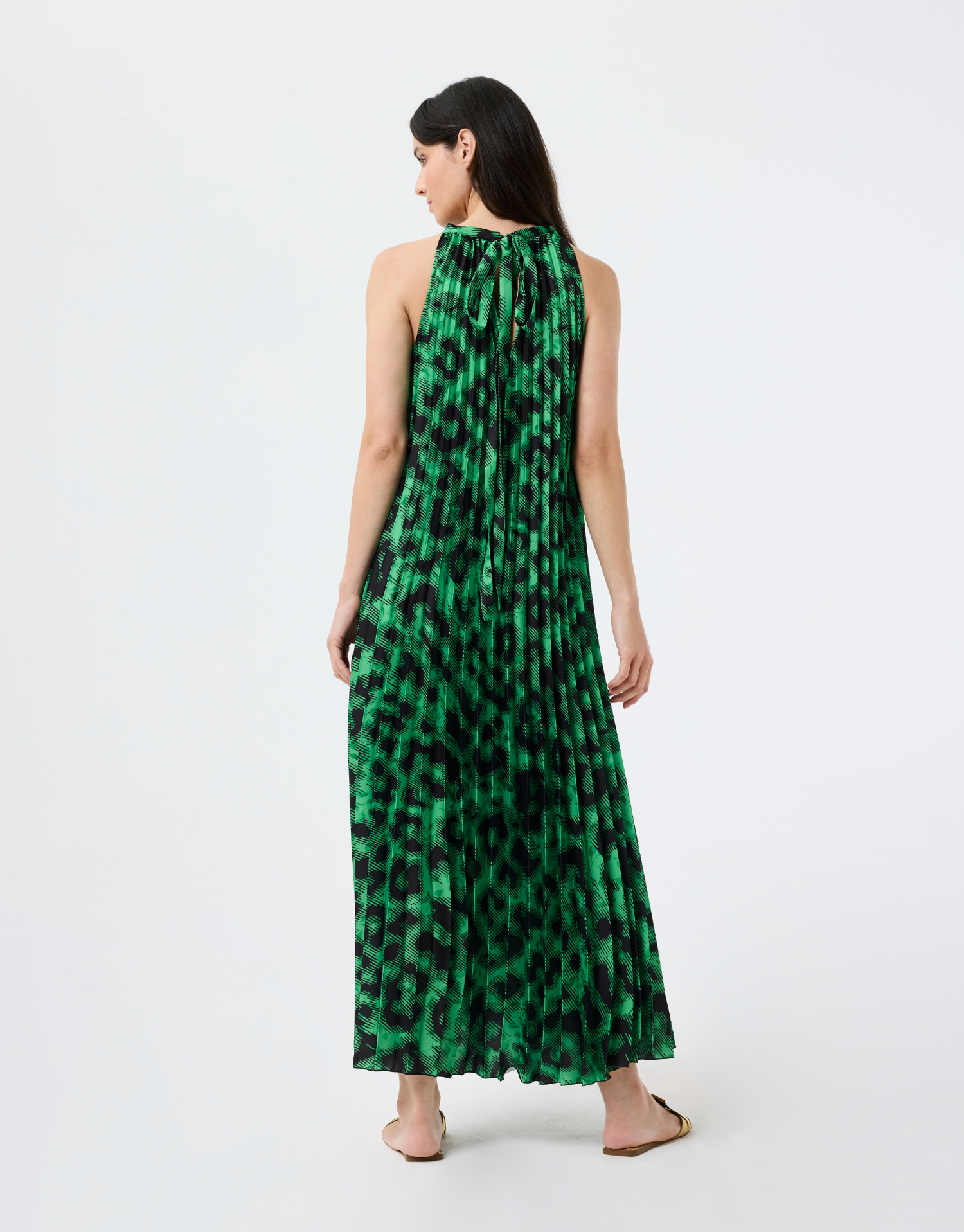 Robe Zoé longue imprimé léopard