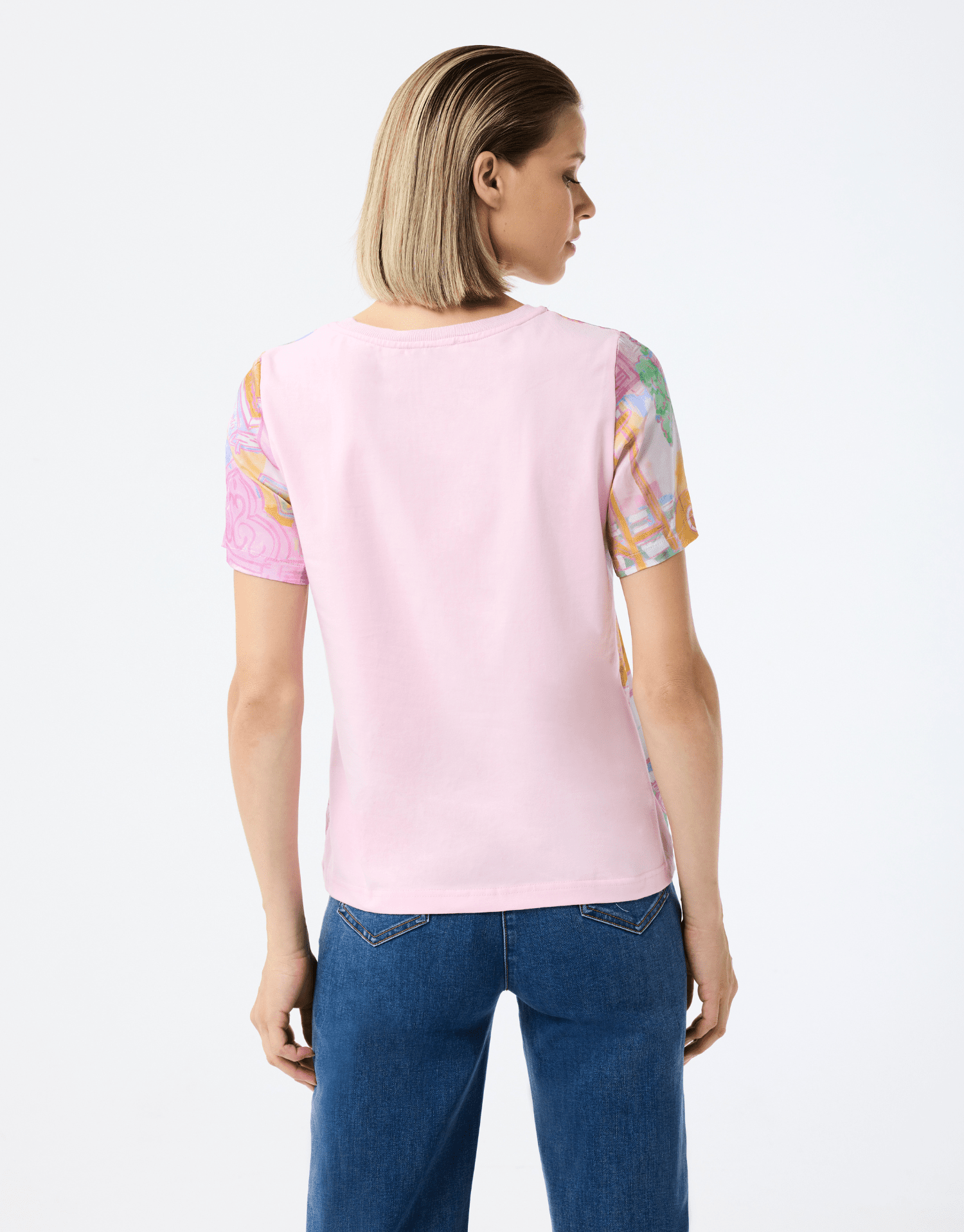 T-shirt en coton doux avec des couleurs chaudes