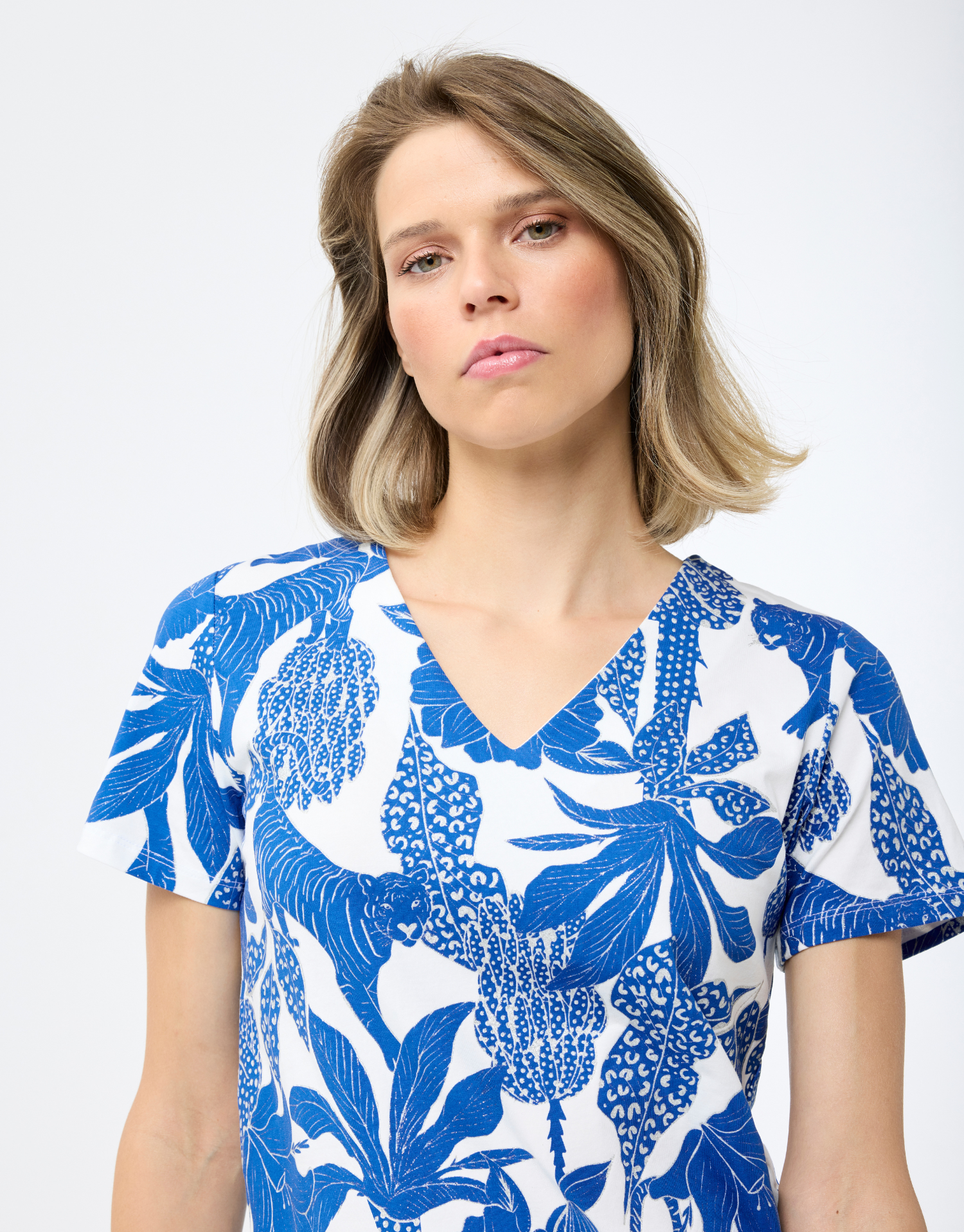 T-shirt Alina avec imprimé bleu