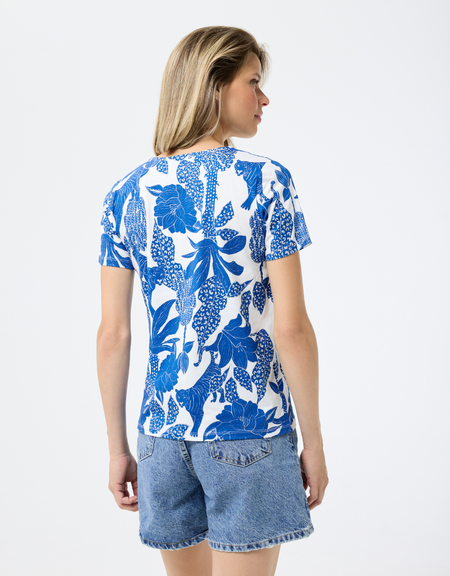 T-shirt Alina avec imprimé bleu