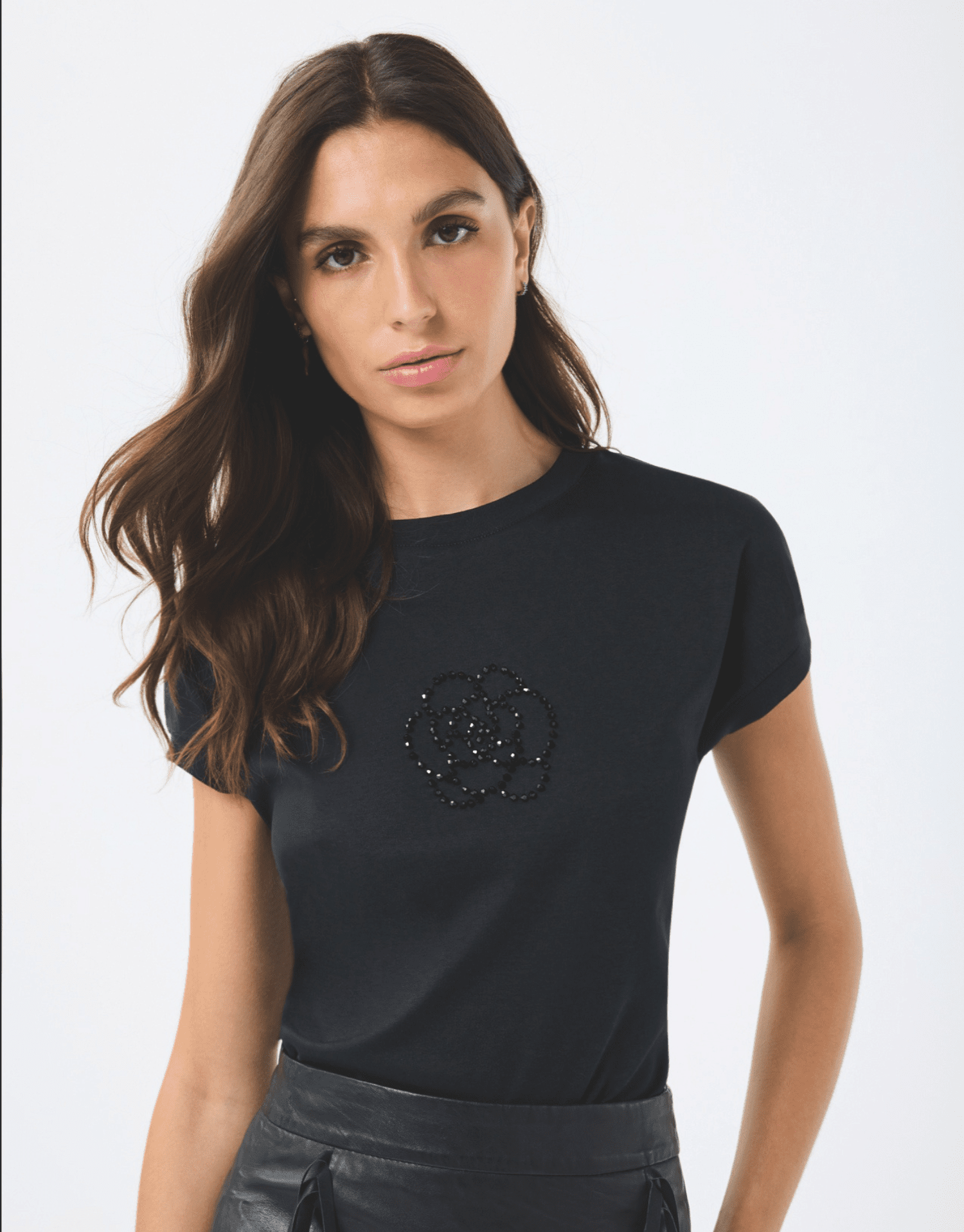 T-shirt motif fleuri