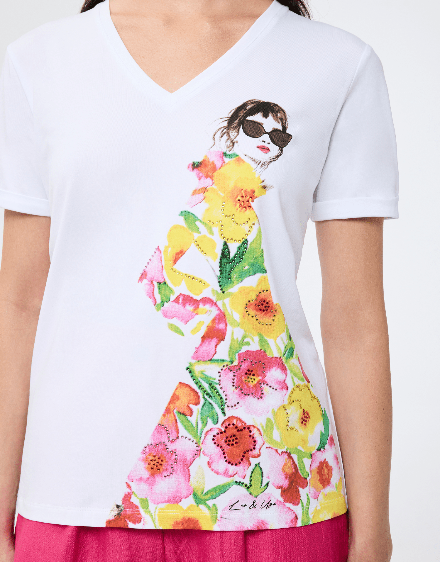 T-shirt en coton coloré