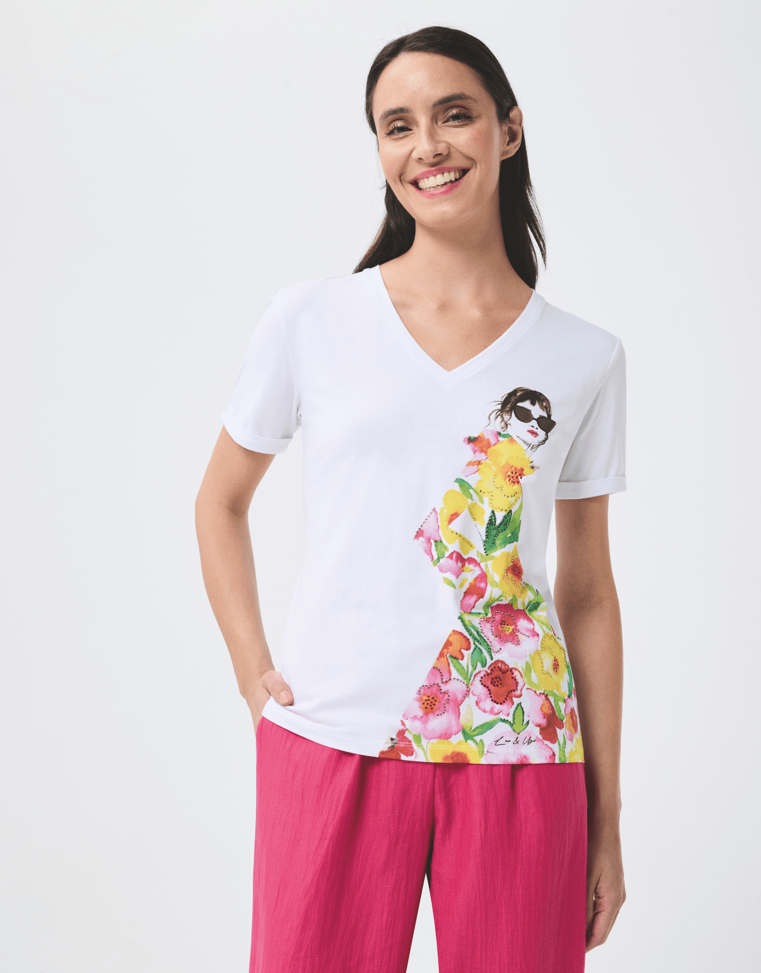 T-shirt en coton coloré