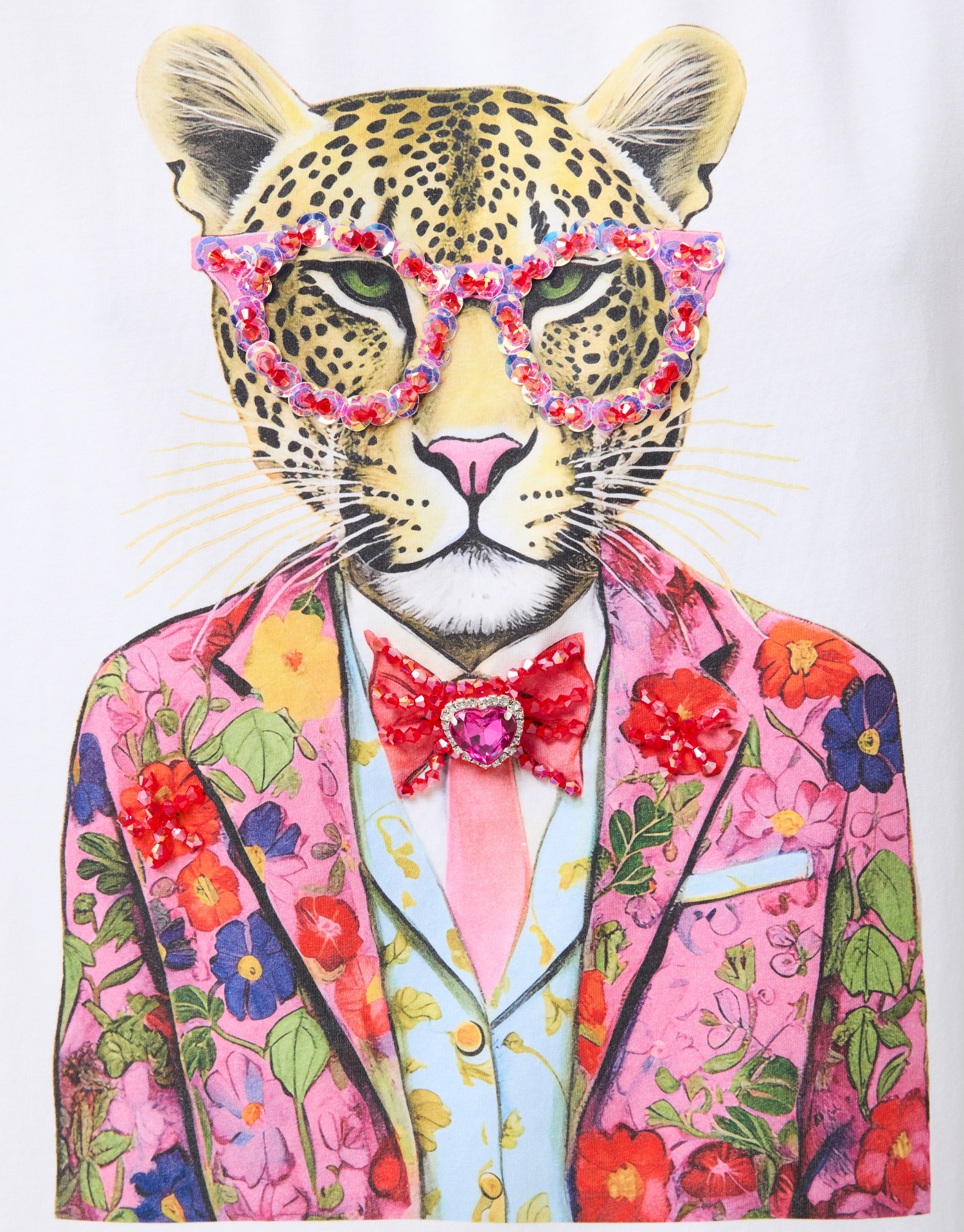 T-shirt en coton imprimé coloré