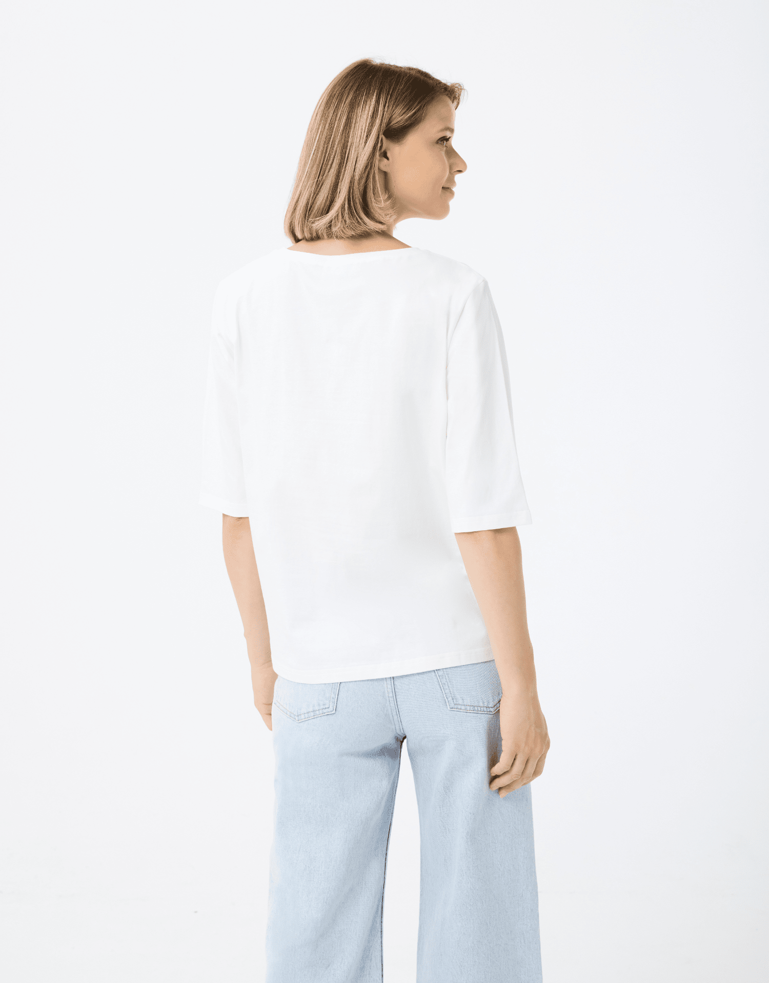 T-shirt en coton motif floral