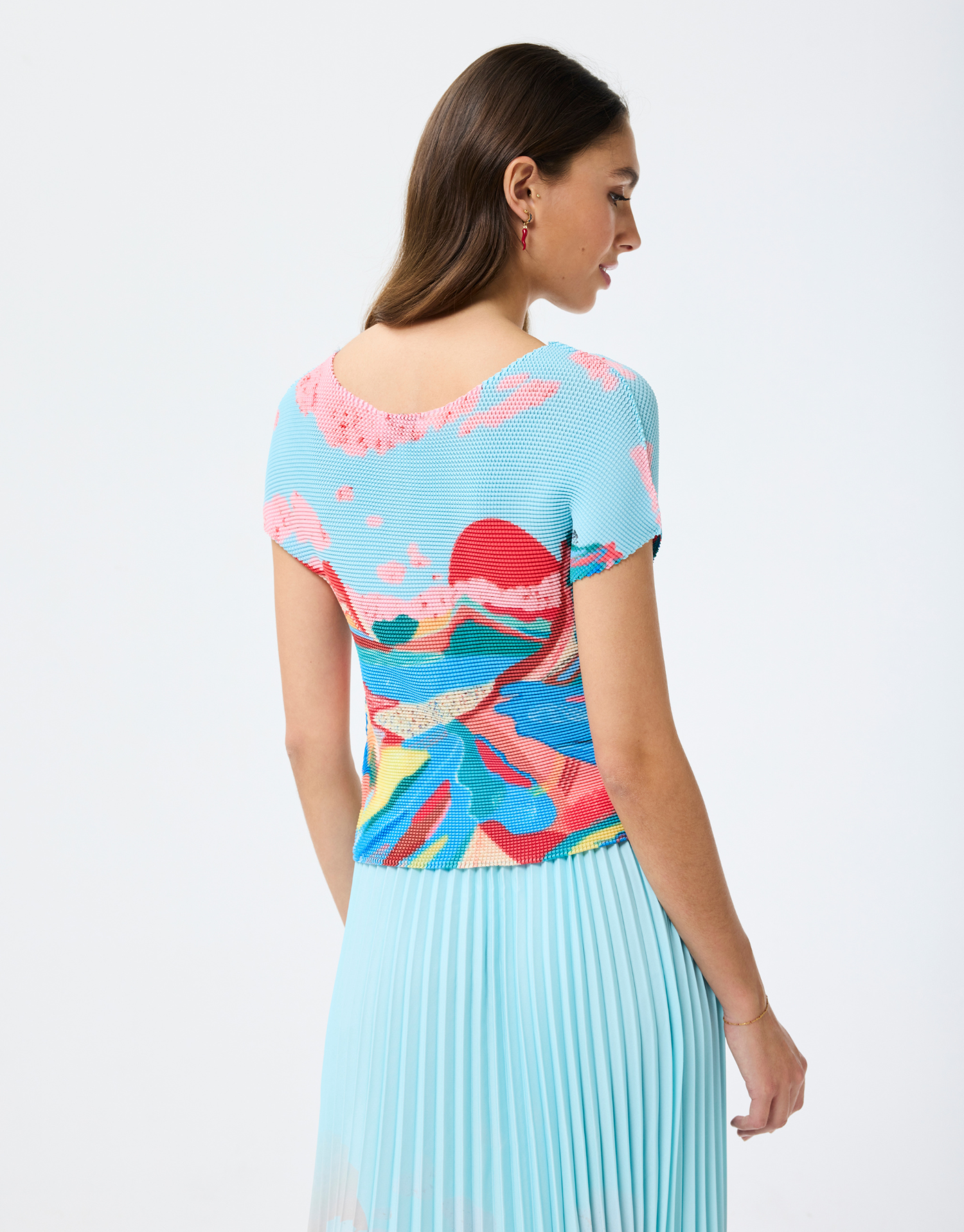 T-shirt Aqua avec couleurs vibrantes