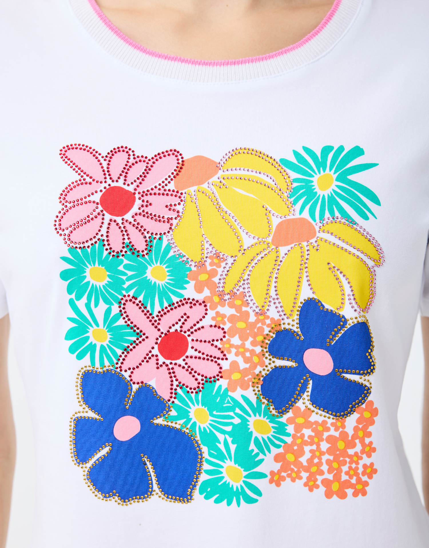 T-shirt Caroline en coton blanc