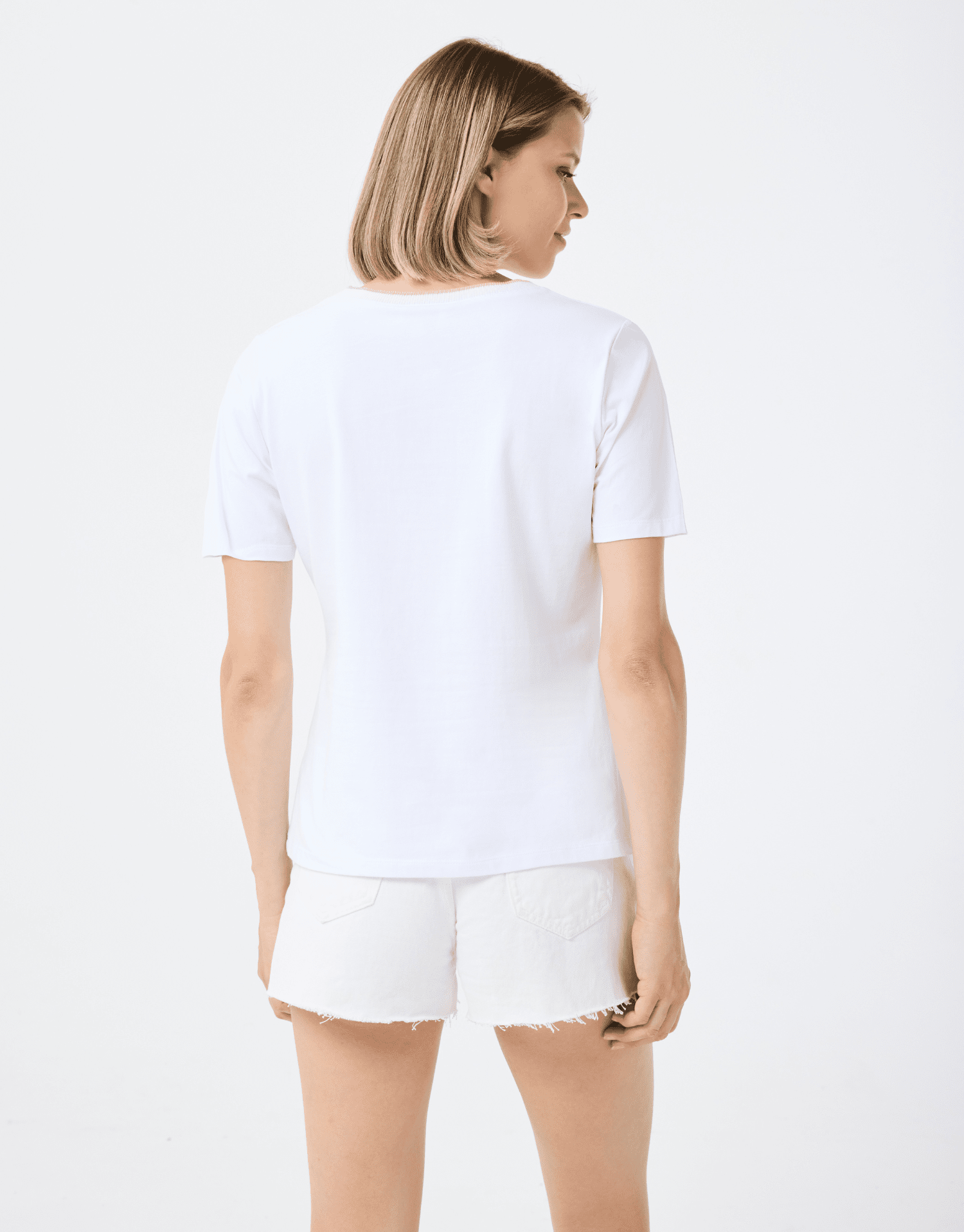 T-shirt en coton blanc