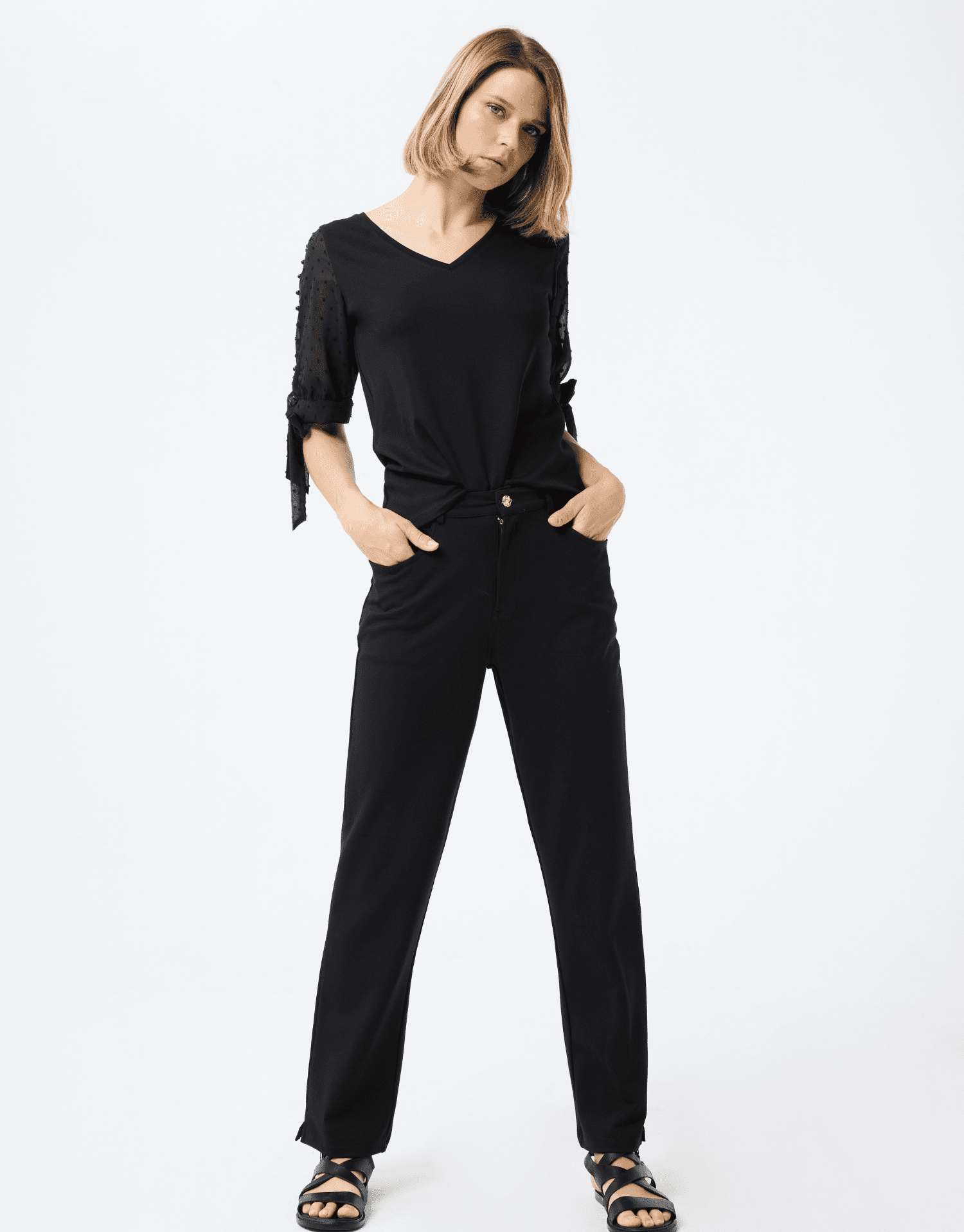 T-shirt avec détails perlés