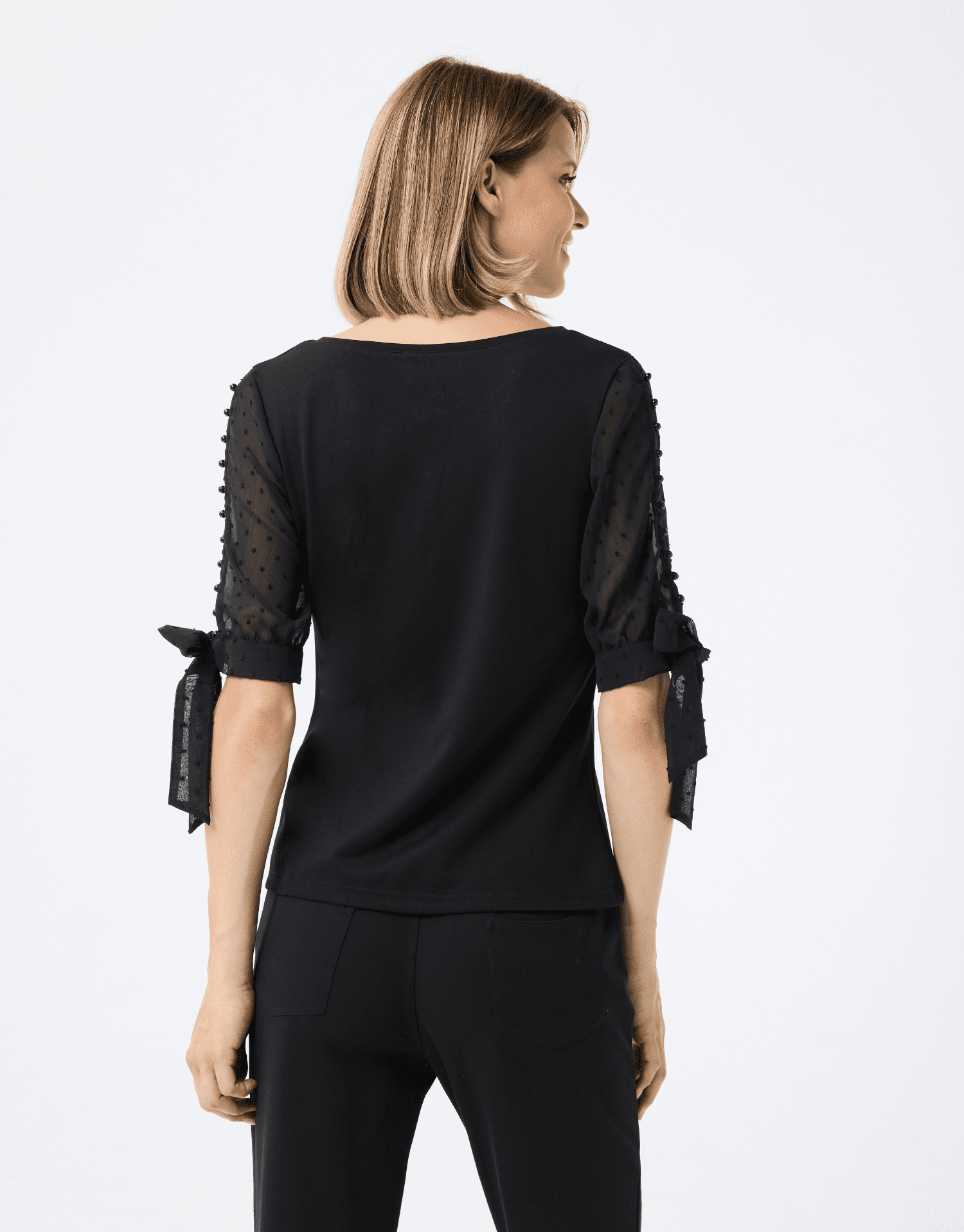 T-shirt avec détails perlés