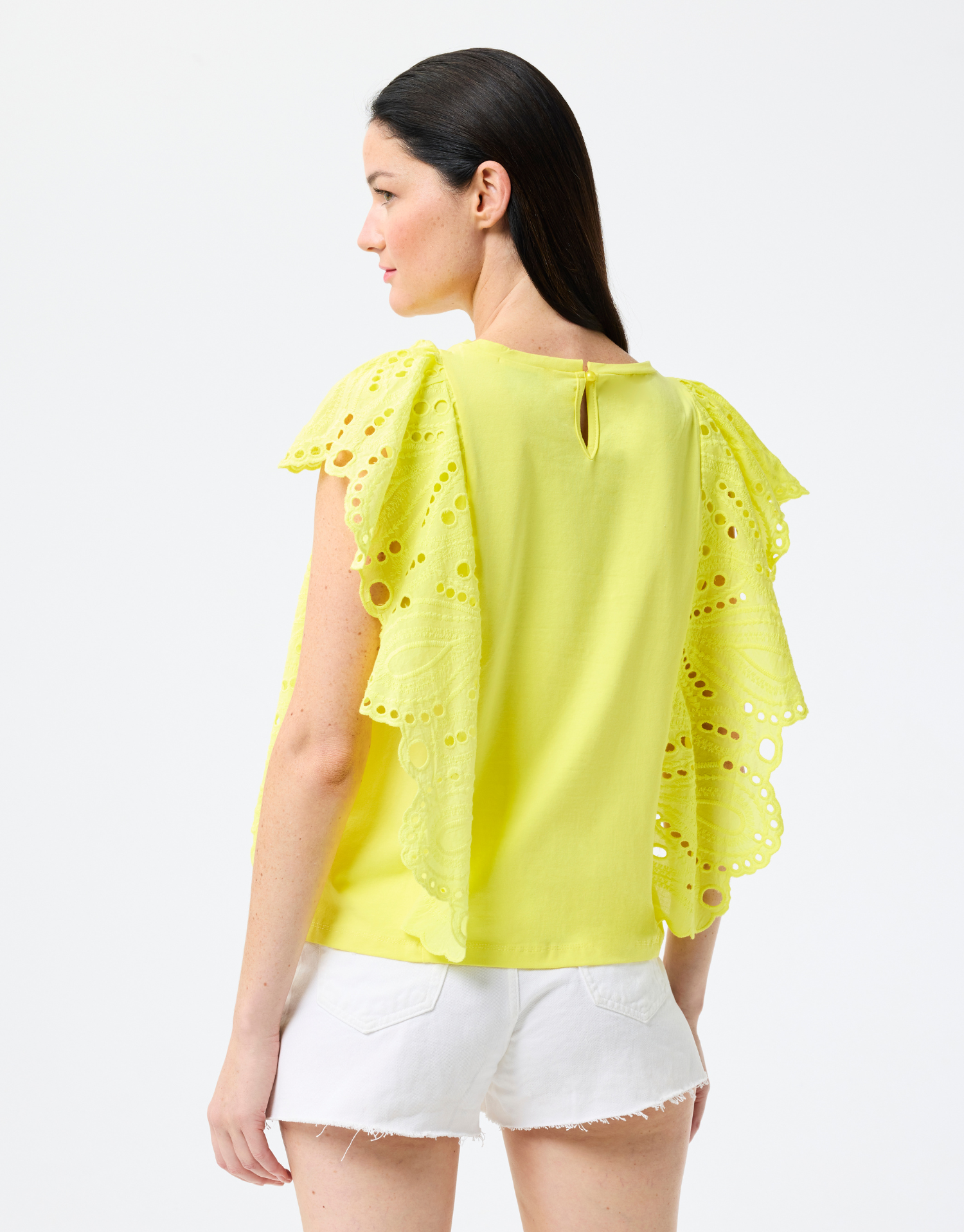 T-shirt Adèle avec dentelle brodée