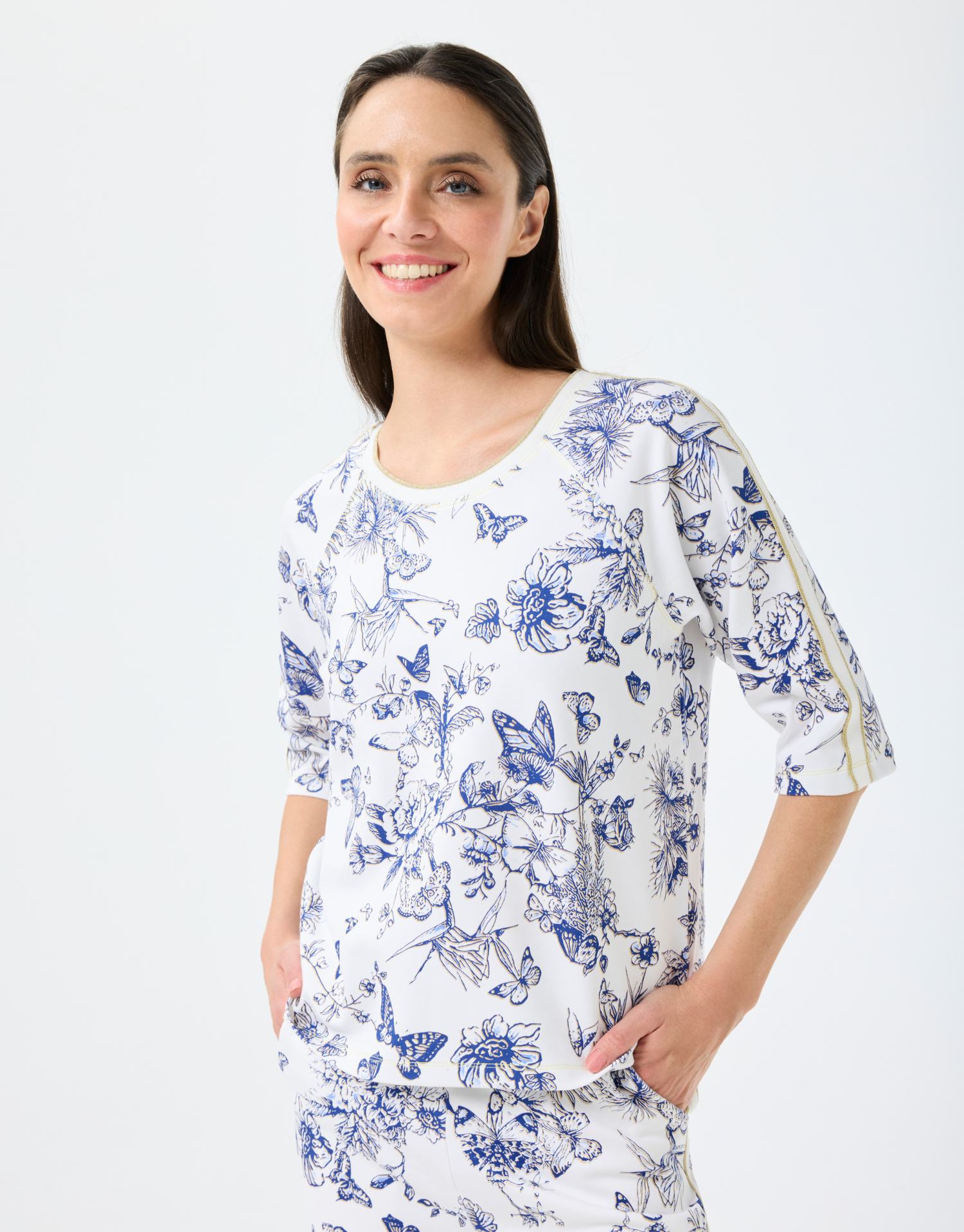 Top Oberkampf in toile de Jouy