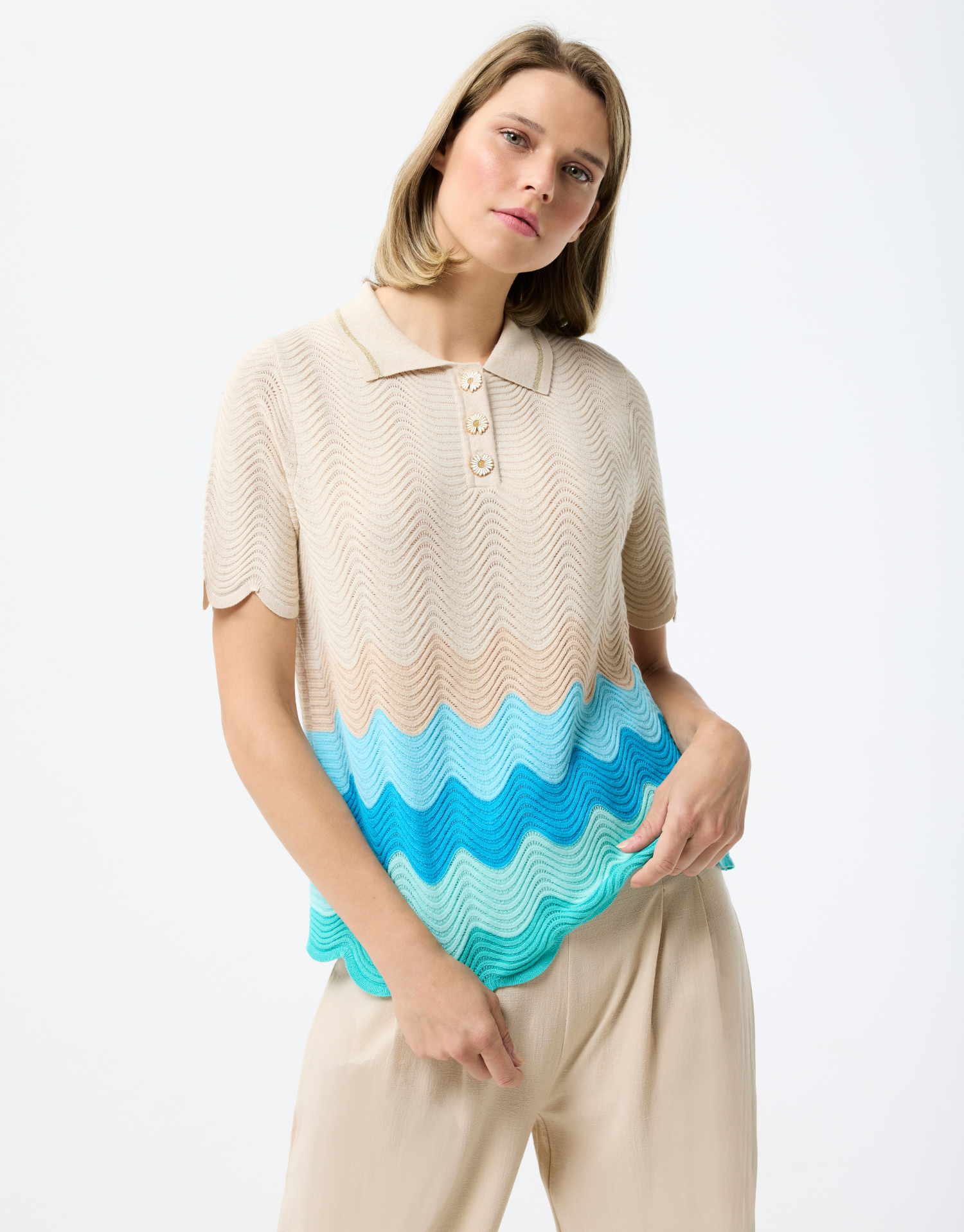Sweater Vaiana with shirt collar