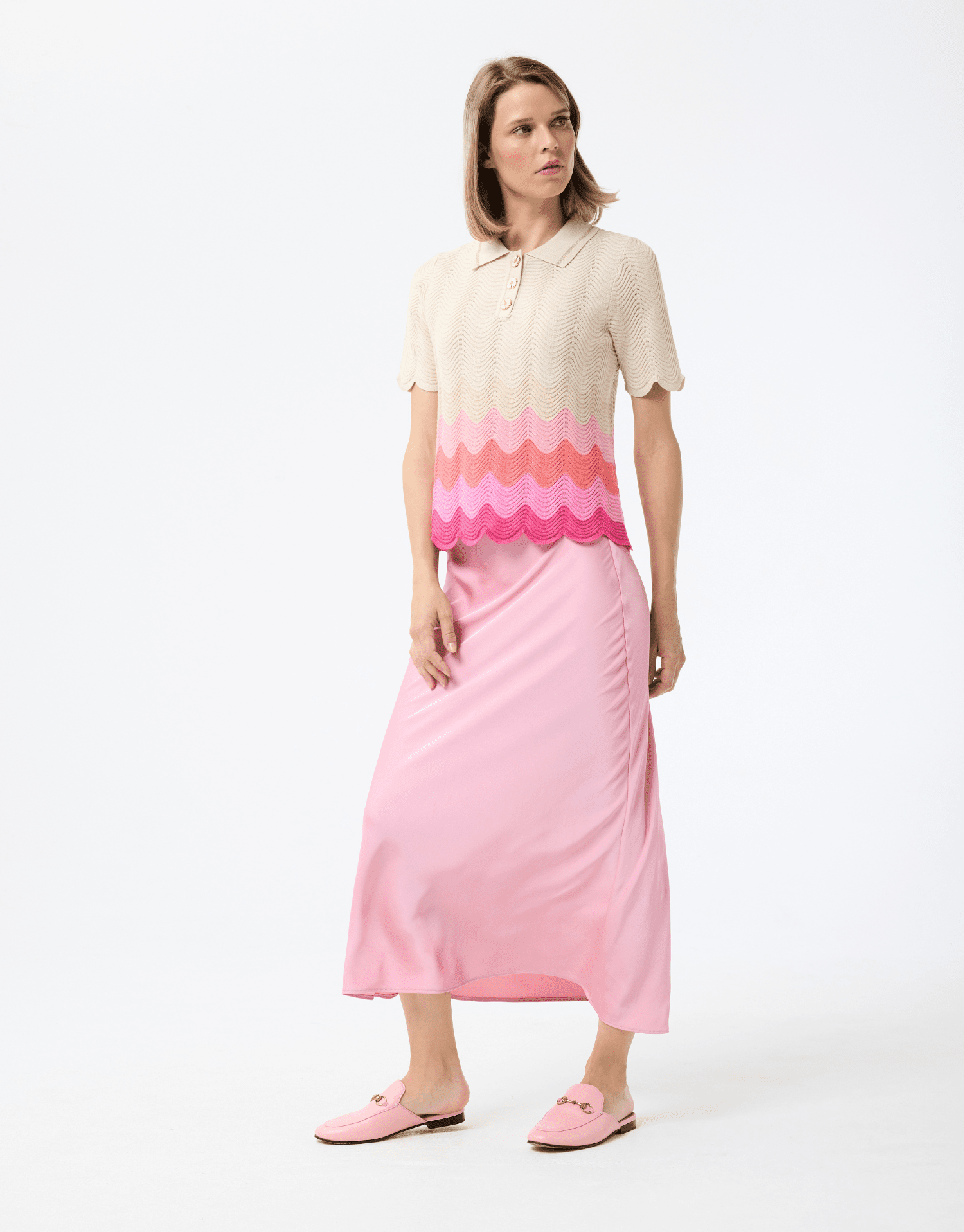 Pull avec col chemise