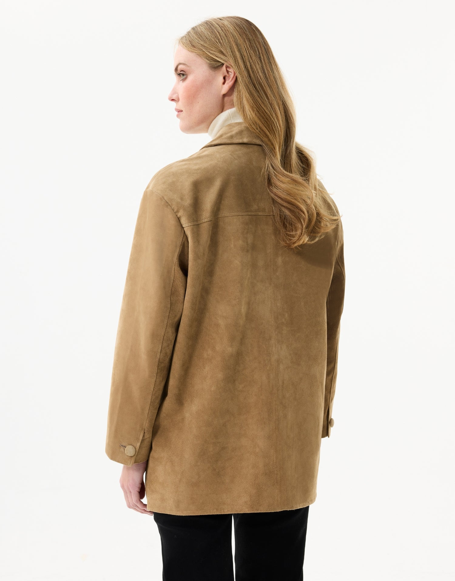 Veste en peau de cochon beige