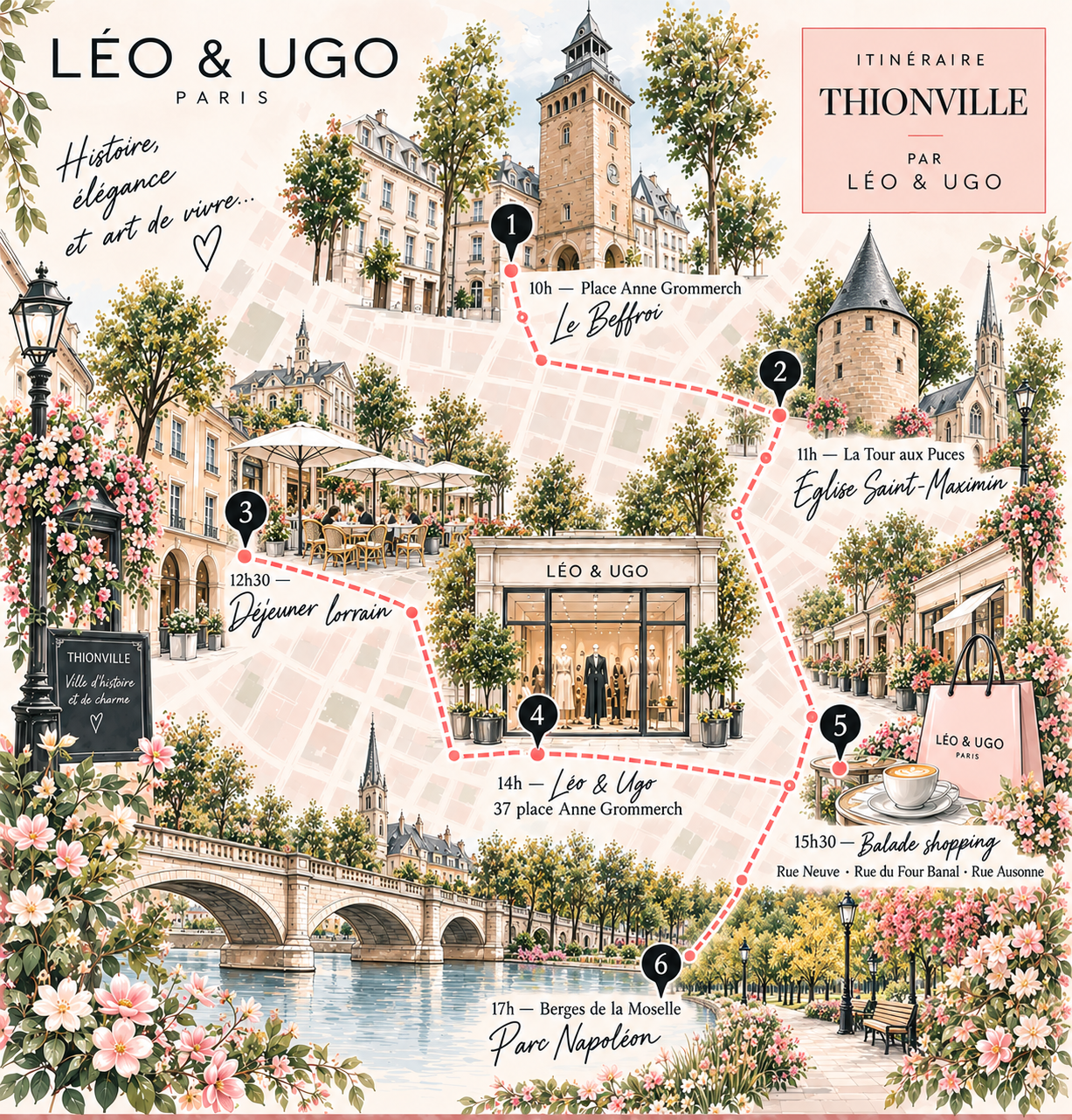 Map of Thionville