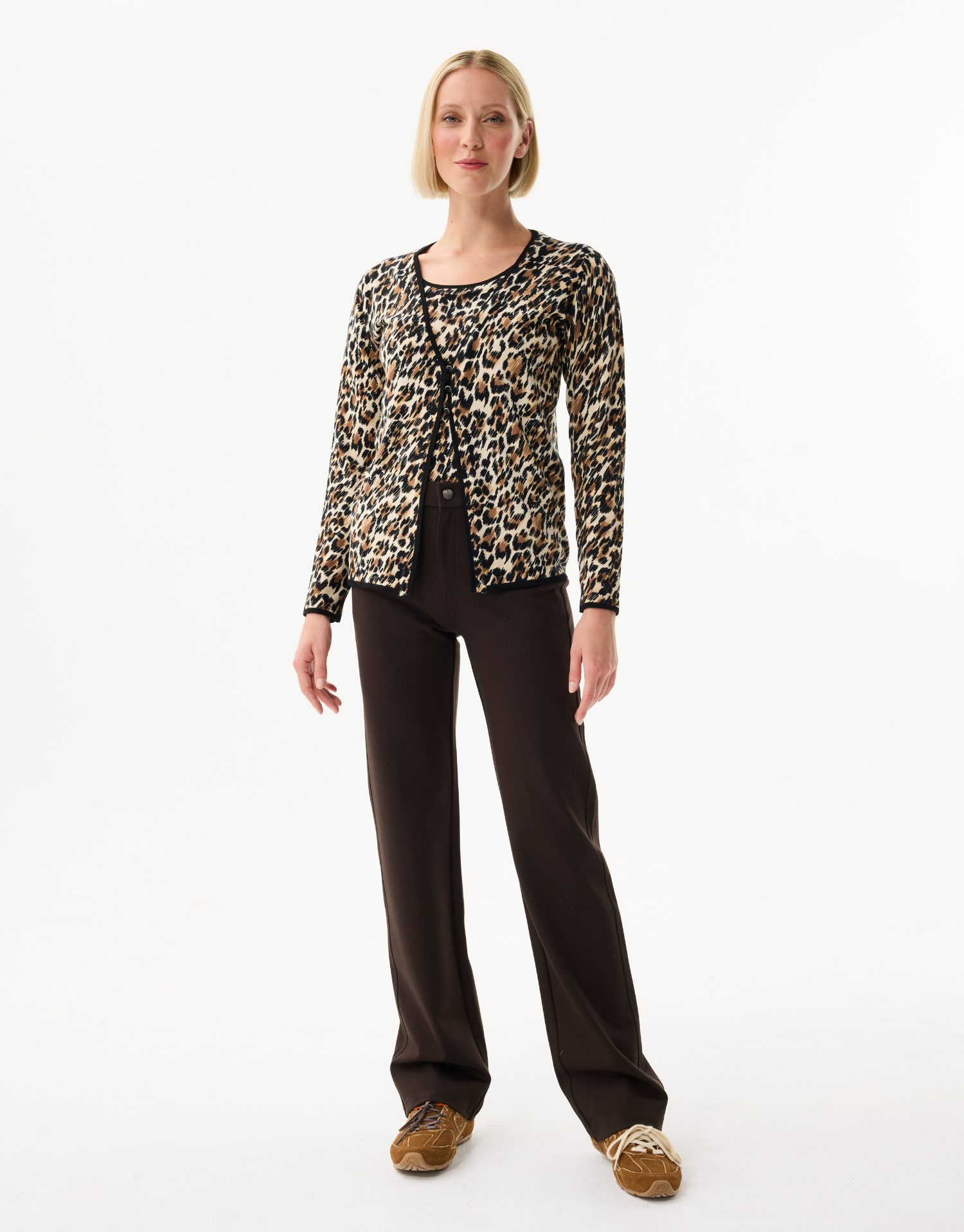 T-win women's leopard print set