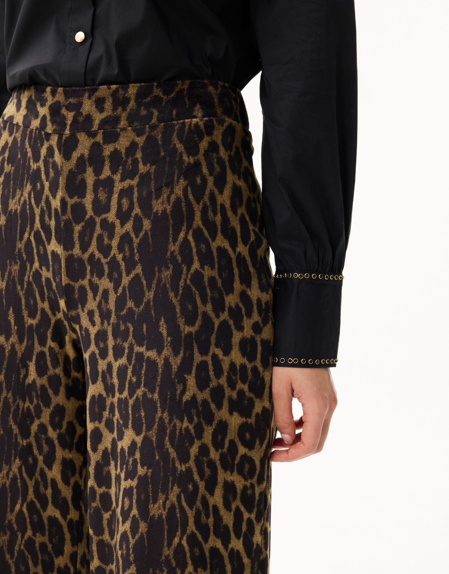 Pantalon femme imprimé léopard