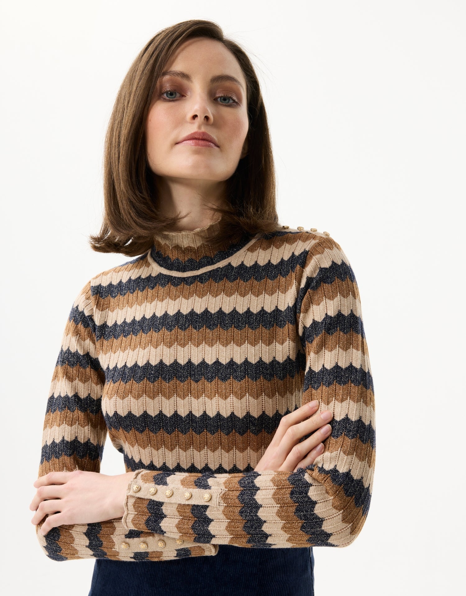 Sparkling striped sweater