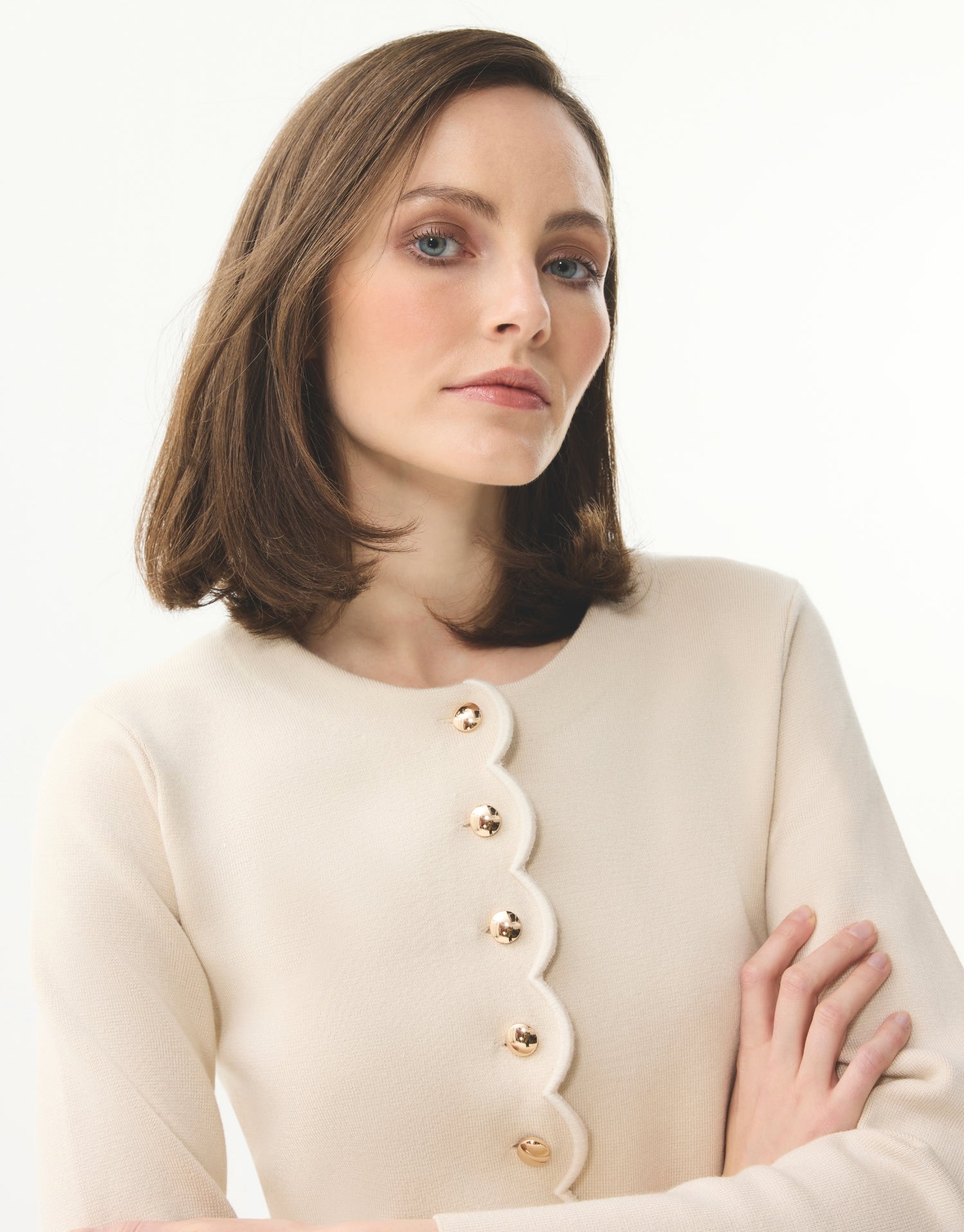 Scalloped cardigan