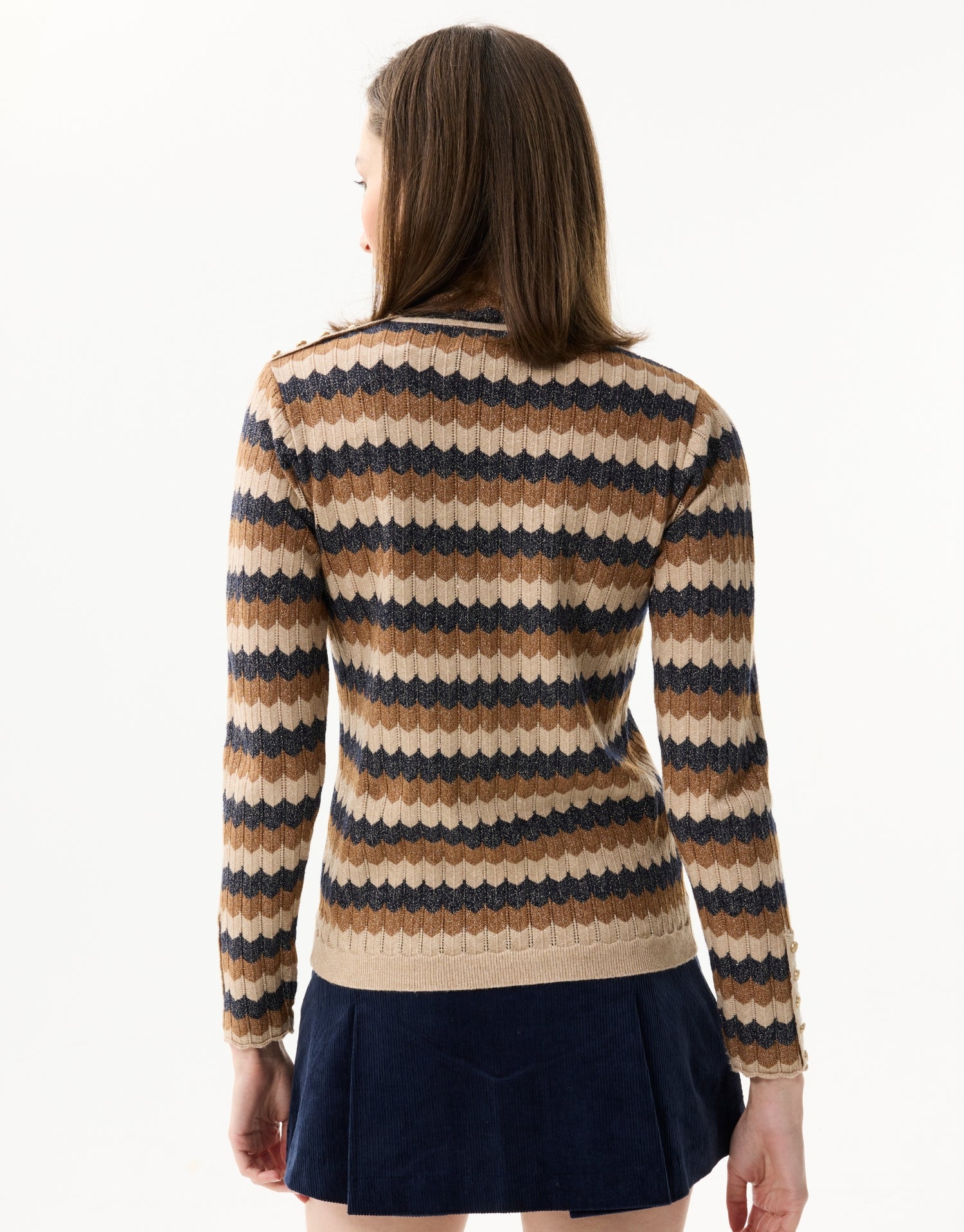 Sparkling striped sweater