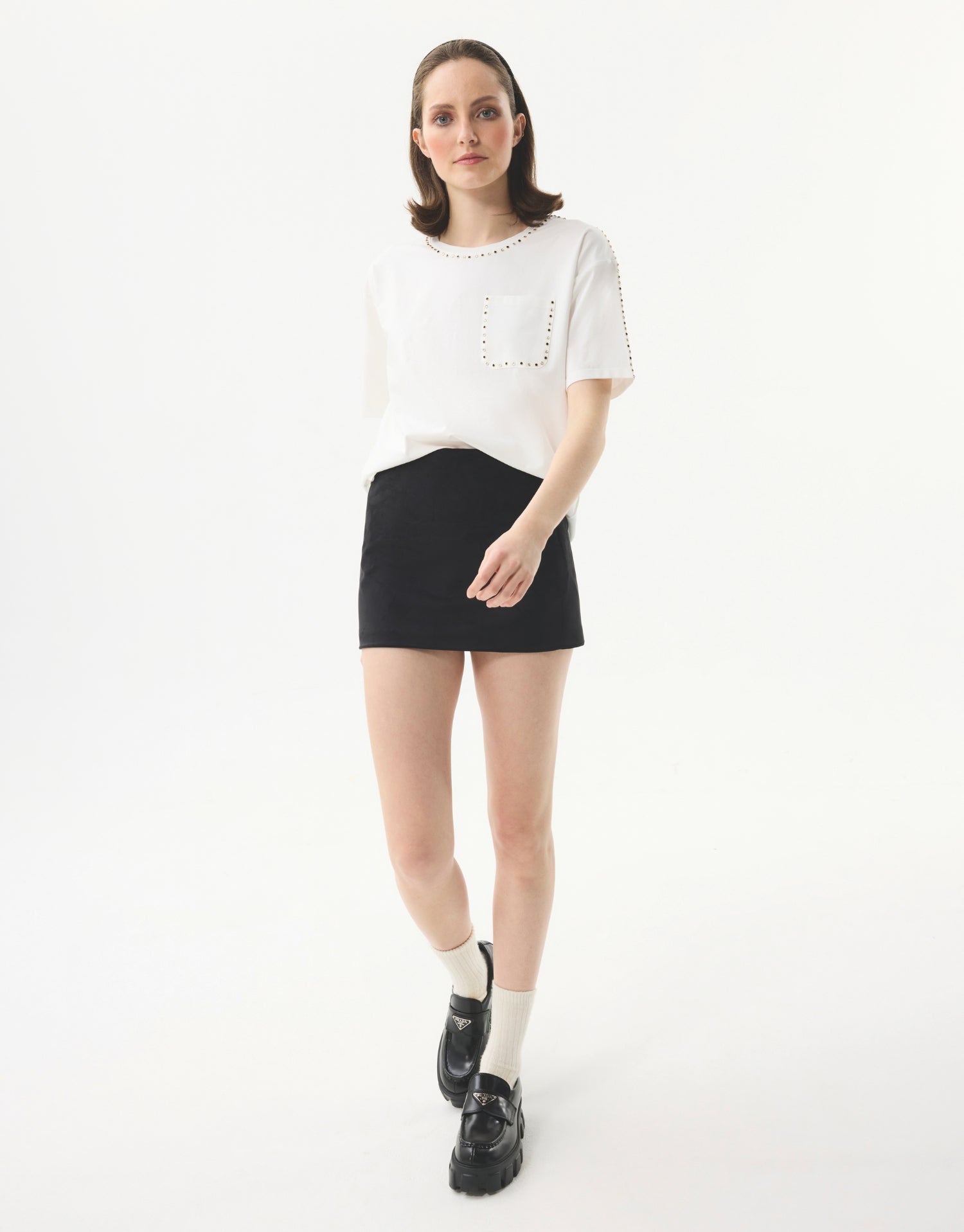 T-shirt détails cloutés