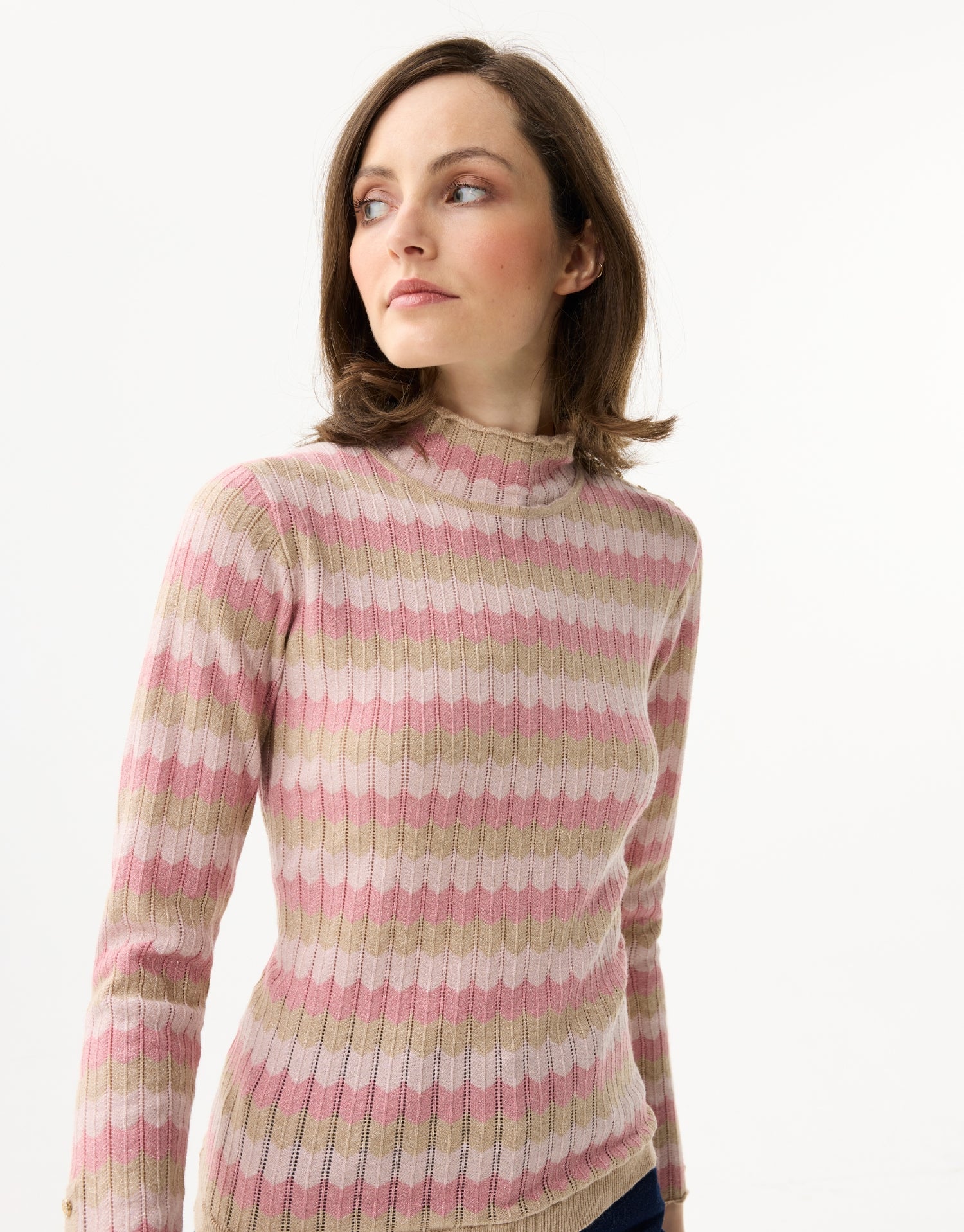Sparkling striped sweater