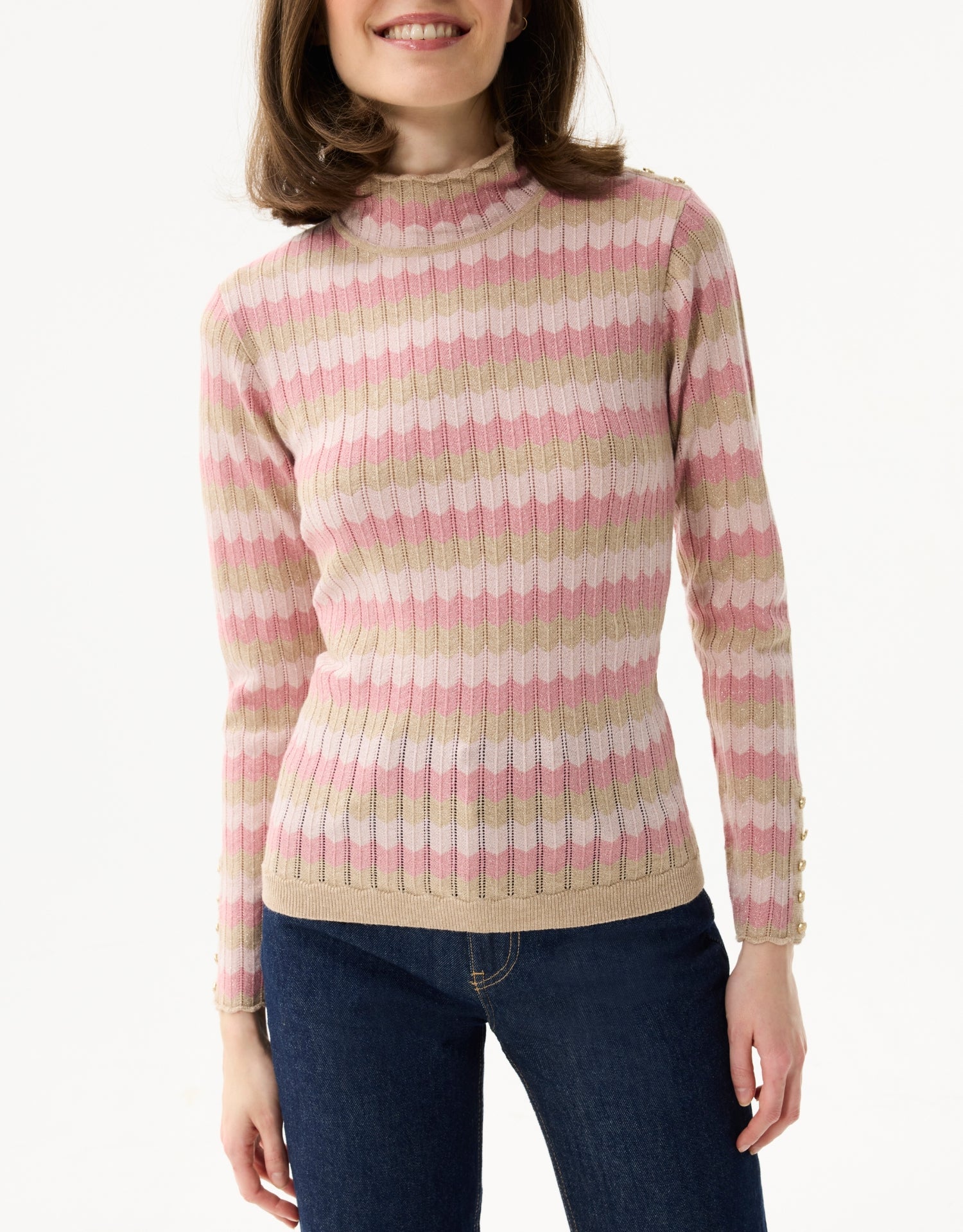 Sparkling striped sweater