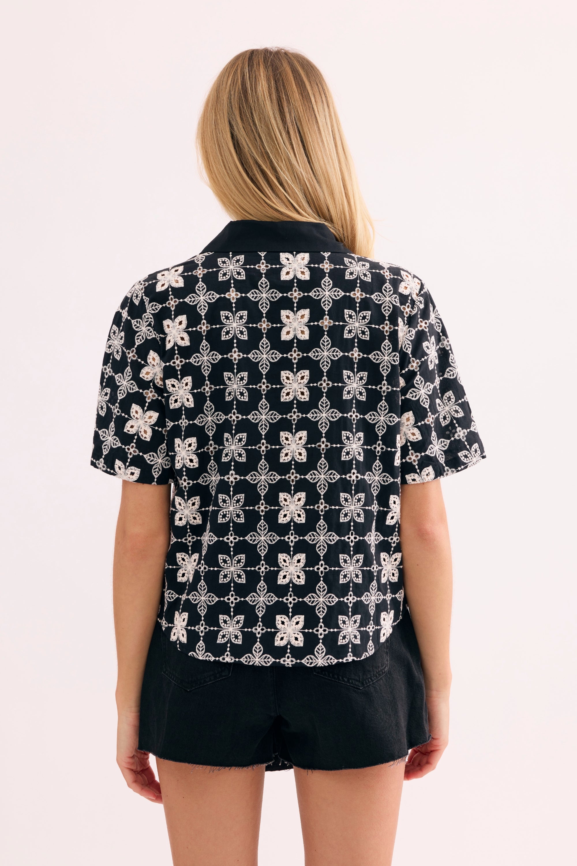 Chemise imprimée manches courtes