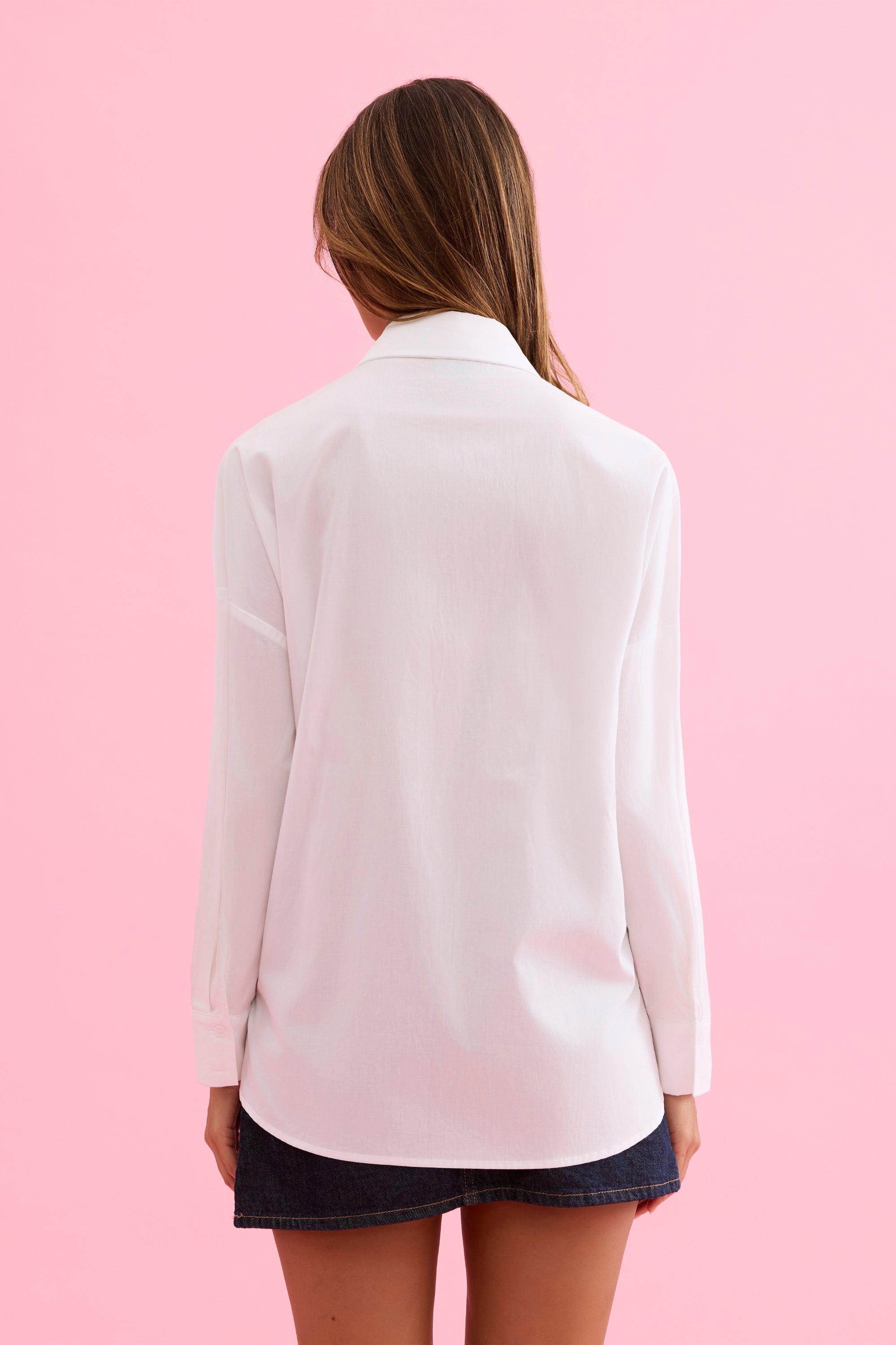 Chemise blanche détails strass