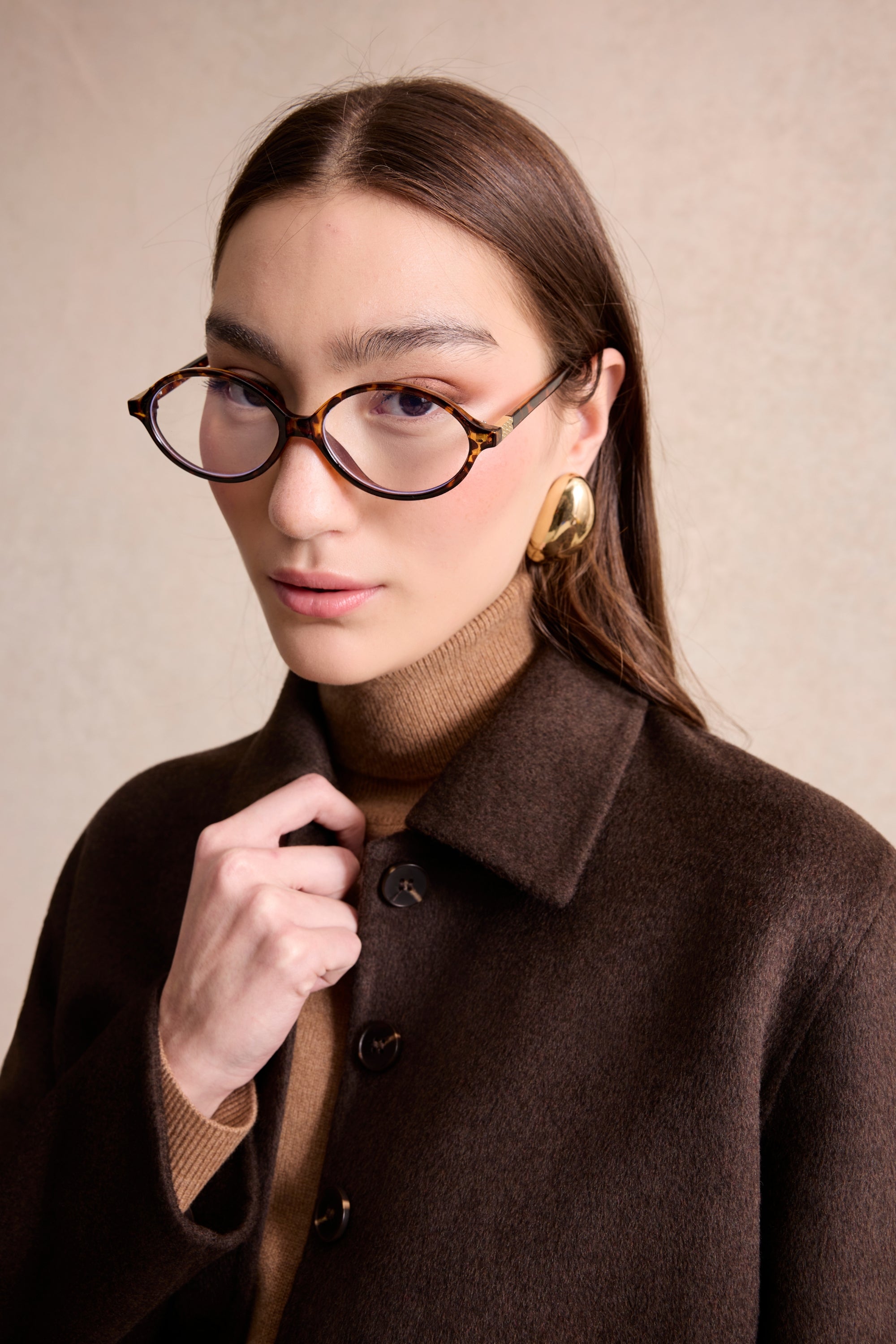 Veste marron en laine