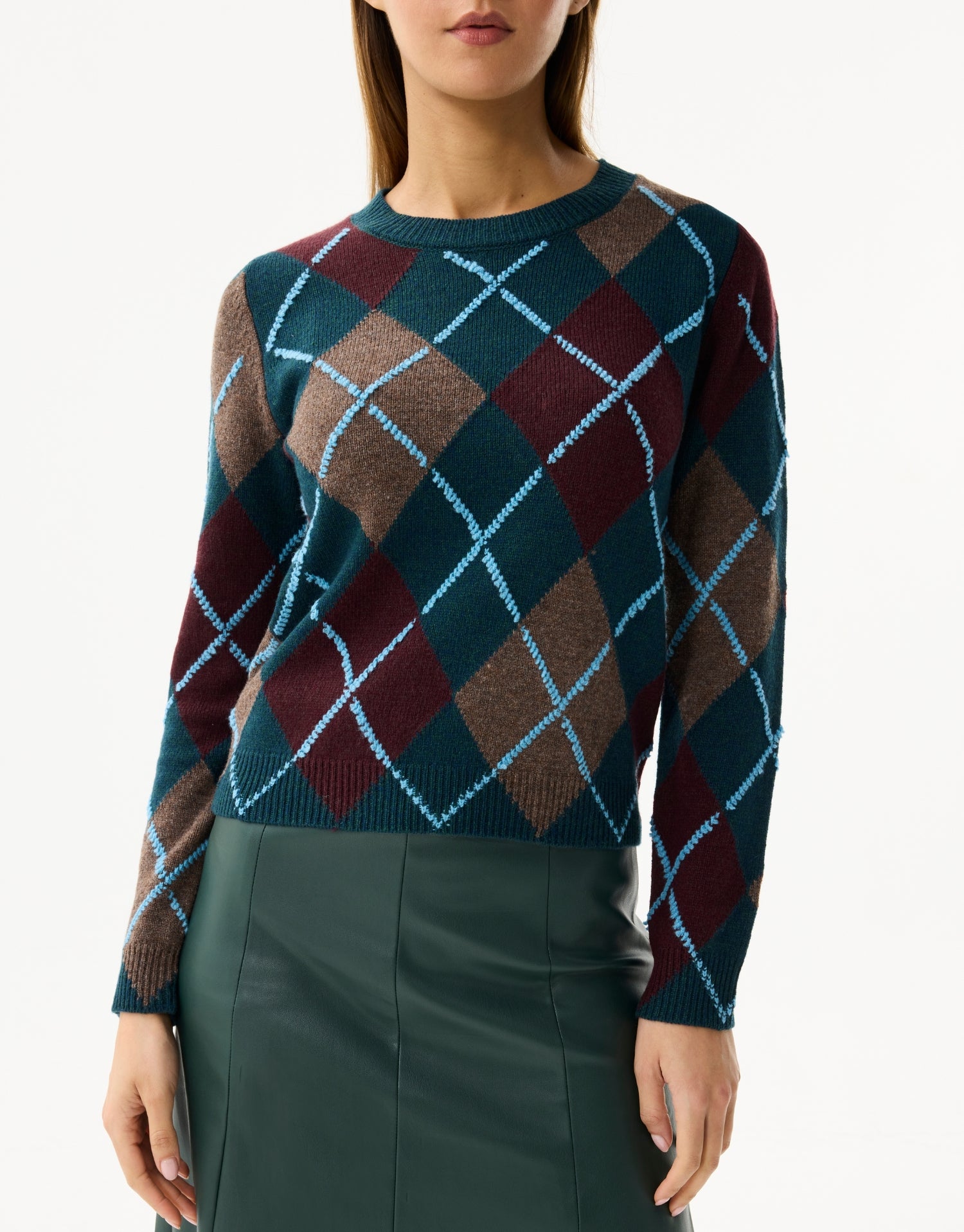 Trui van wol en kasjmier