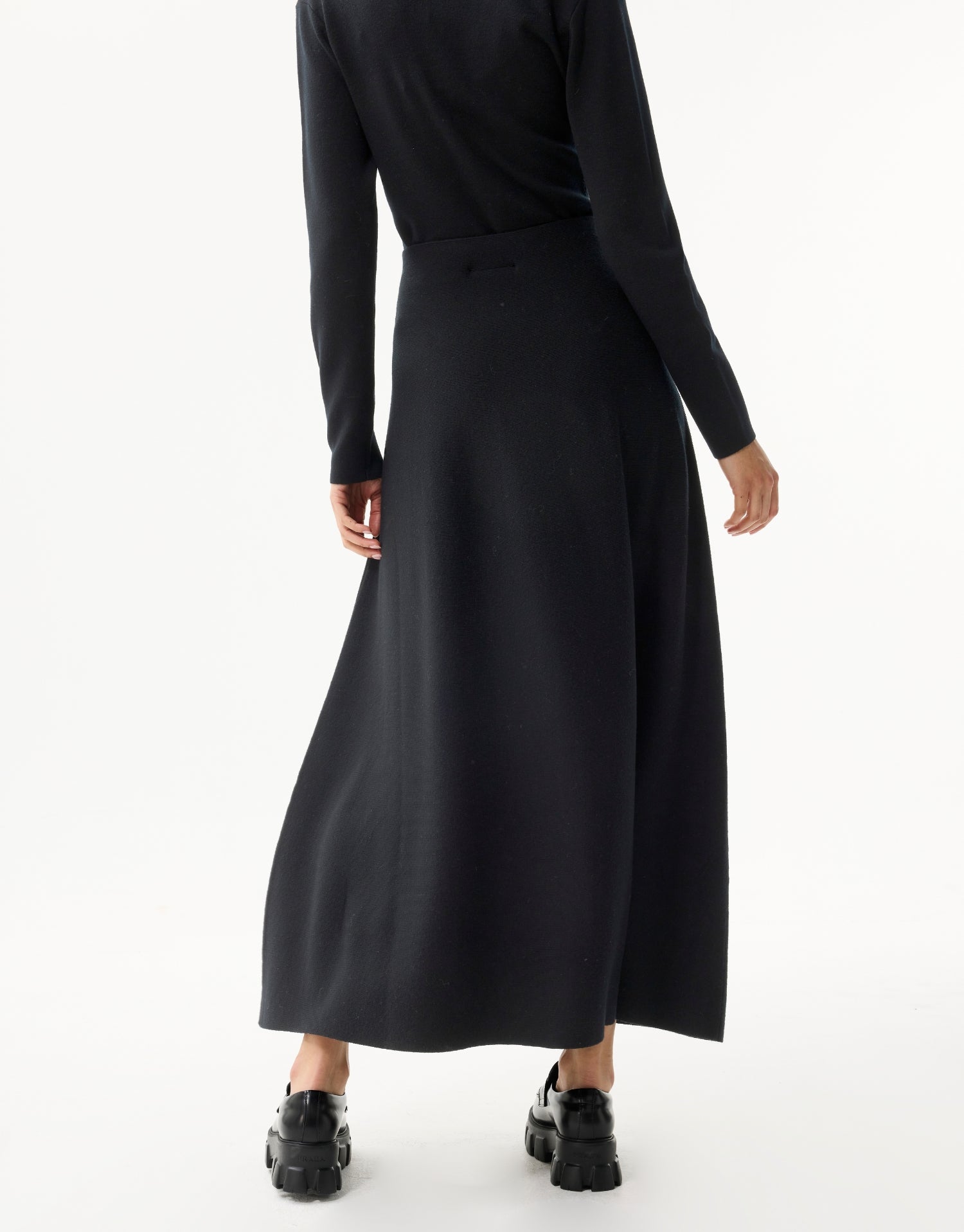 Jupe longue fluide noire