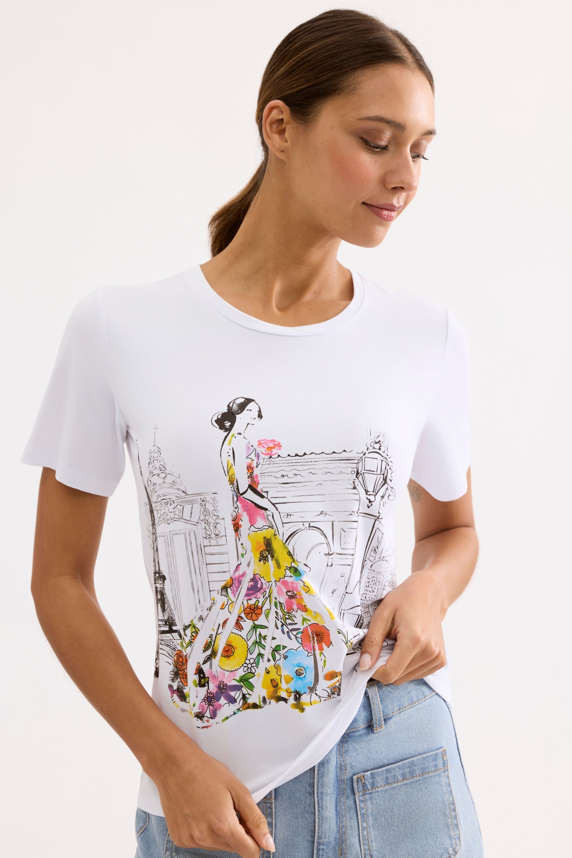 T-shirt imprimé en coton
