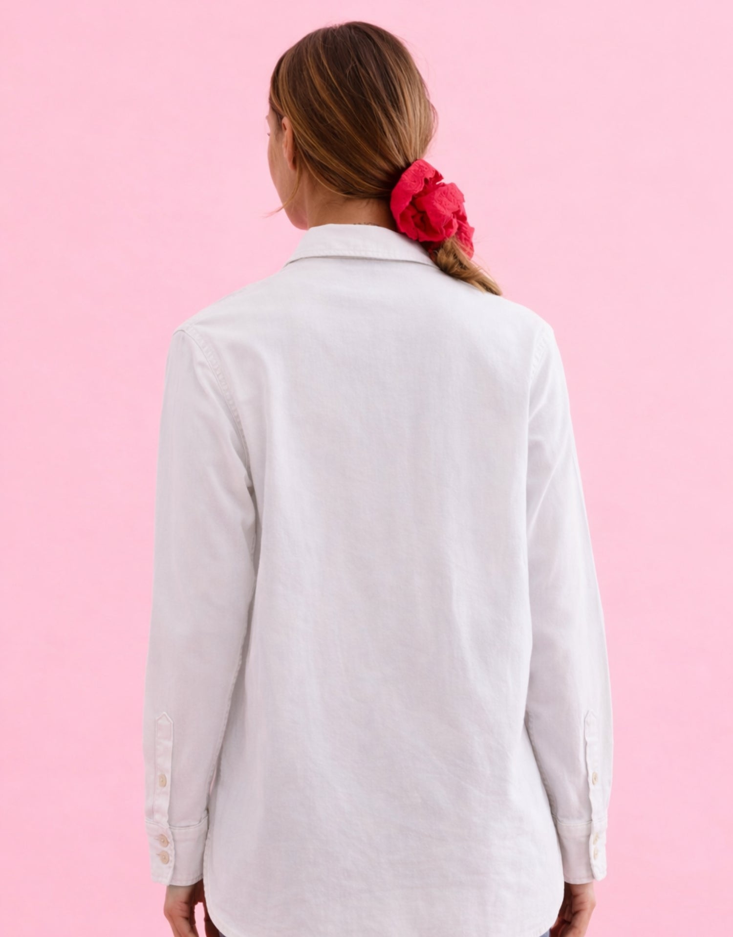 Chemise en denim blanc