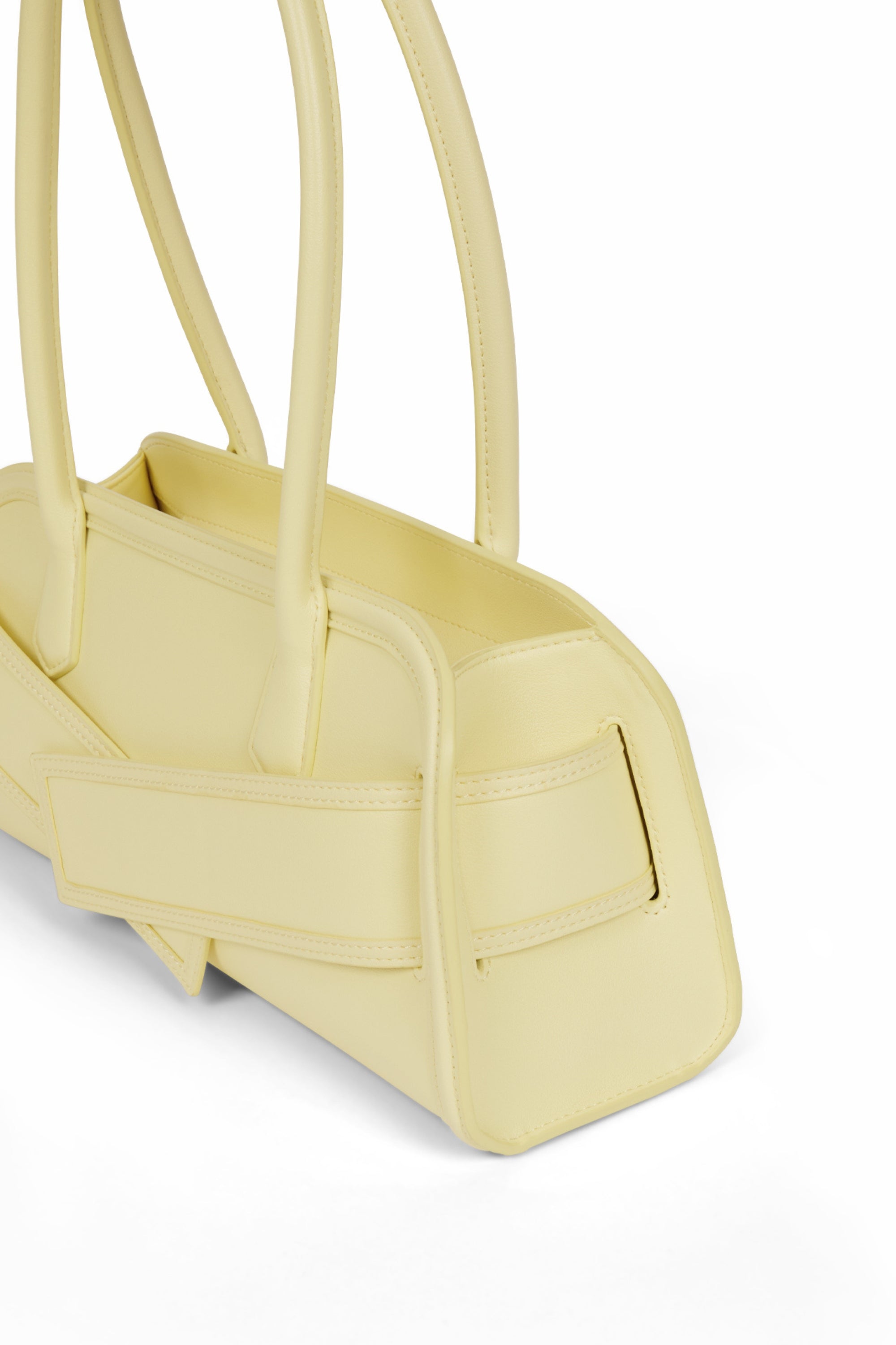 Sac Lili en cuir de couleur jaune