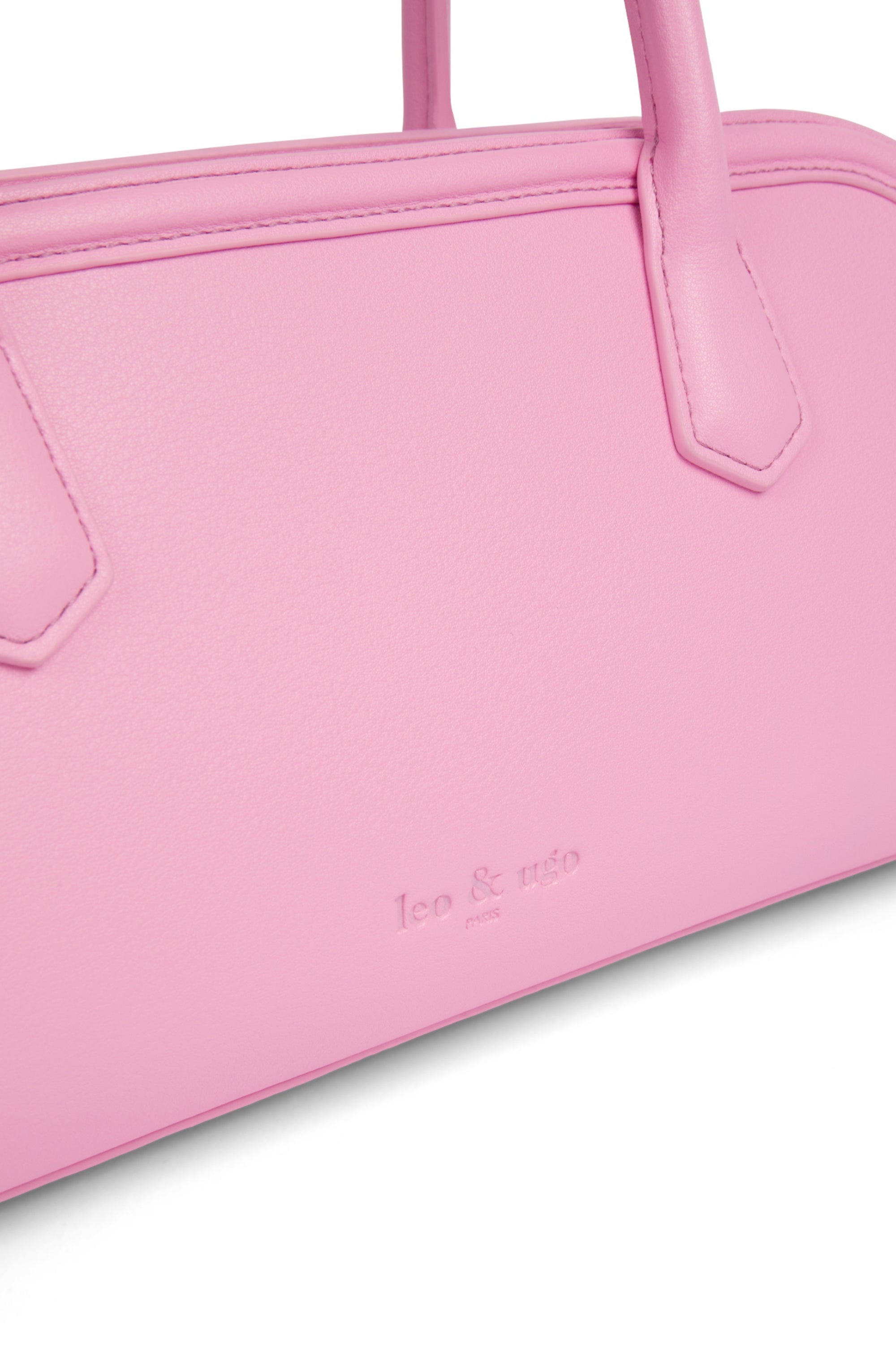 Sac Lili en cuir de couleur rose