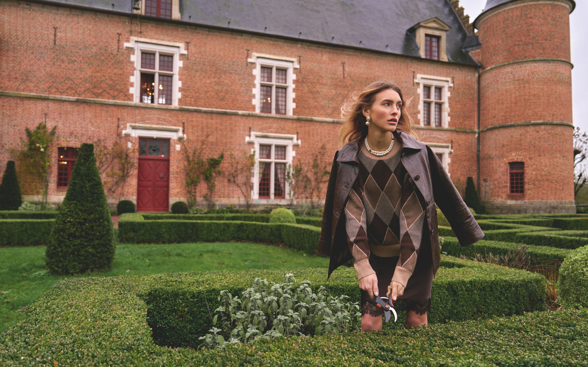 Veste 100% cuir marron