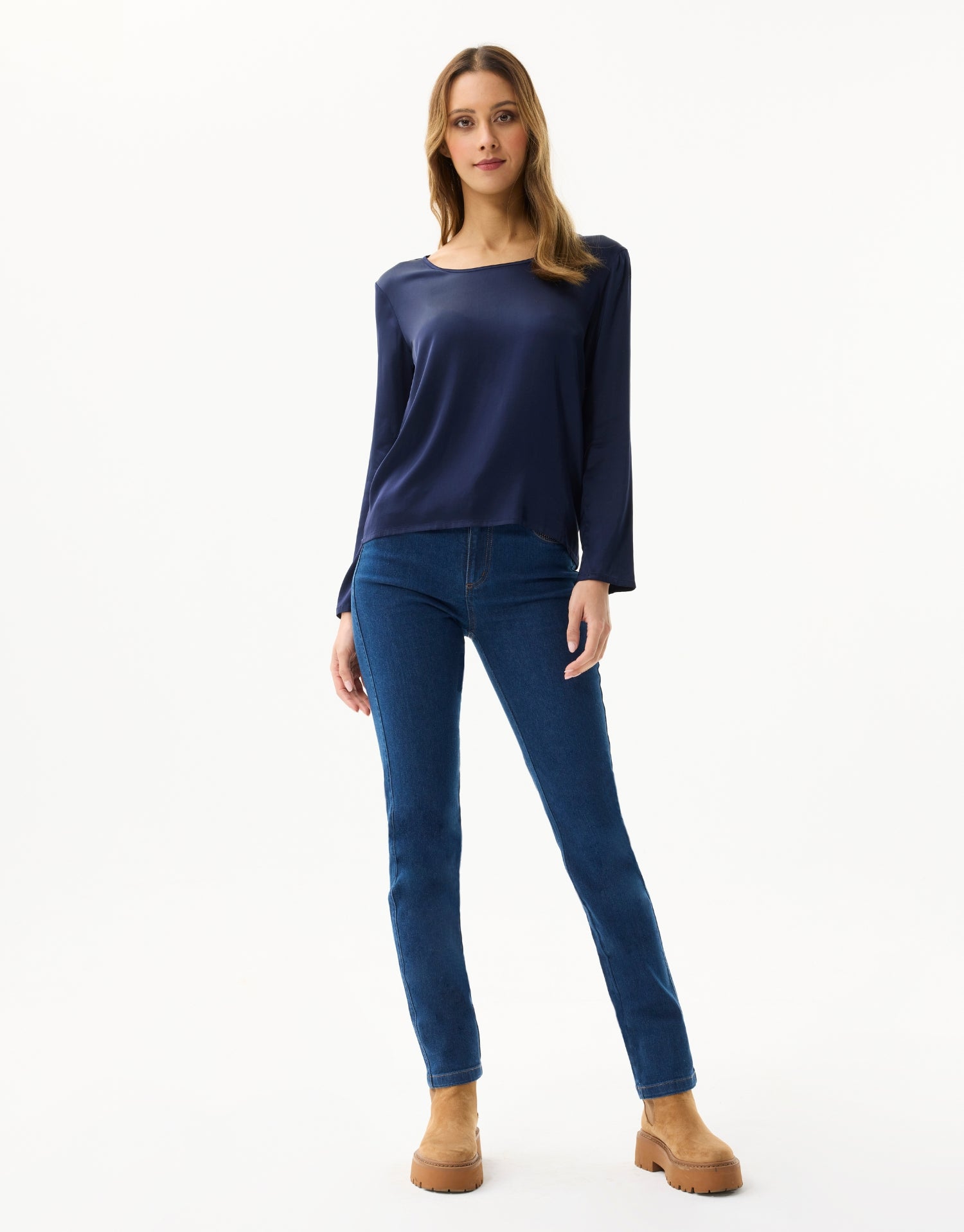 Jean droit stretch