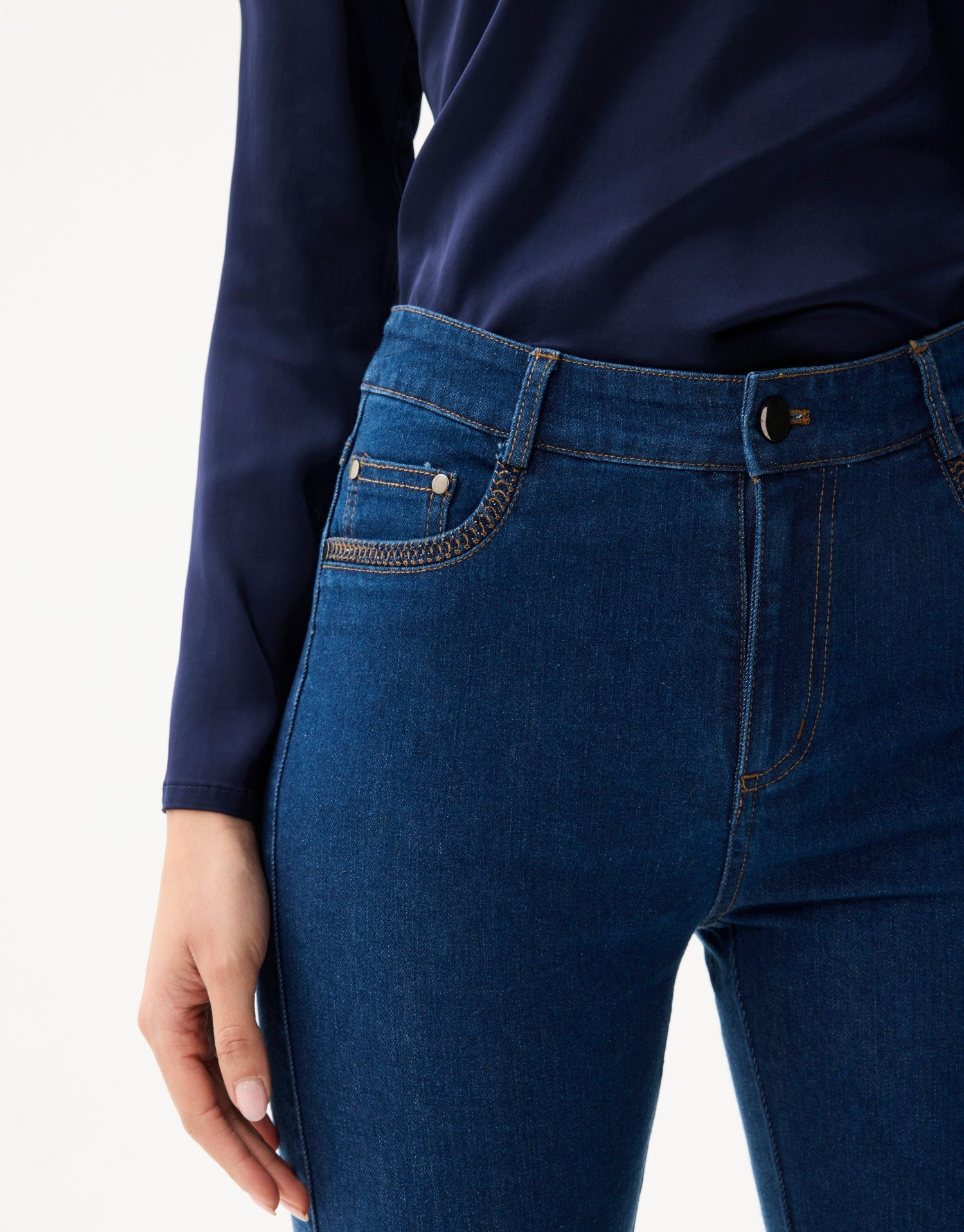 Jean droit stretch