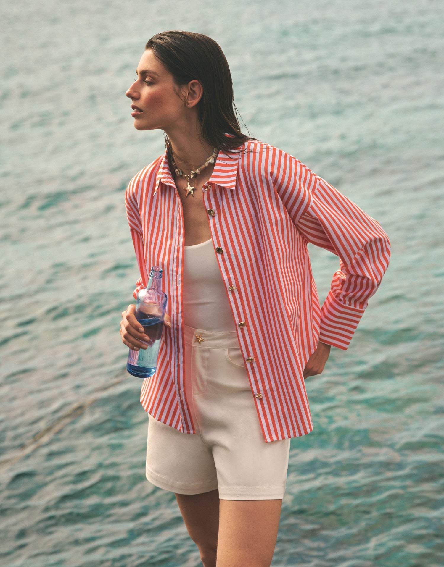 Chemise rayée en coton